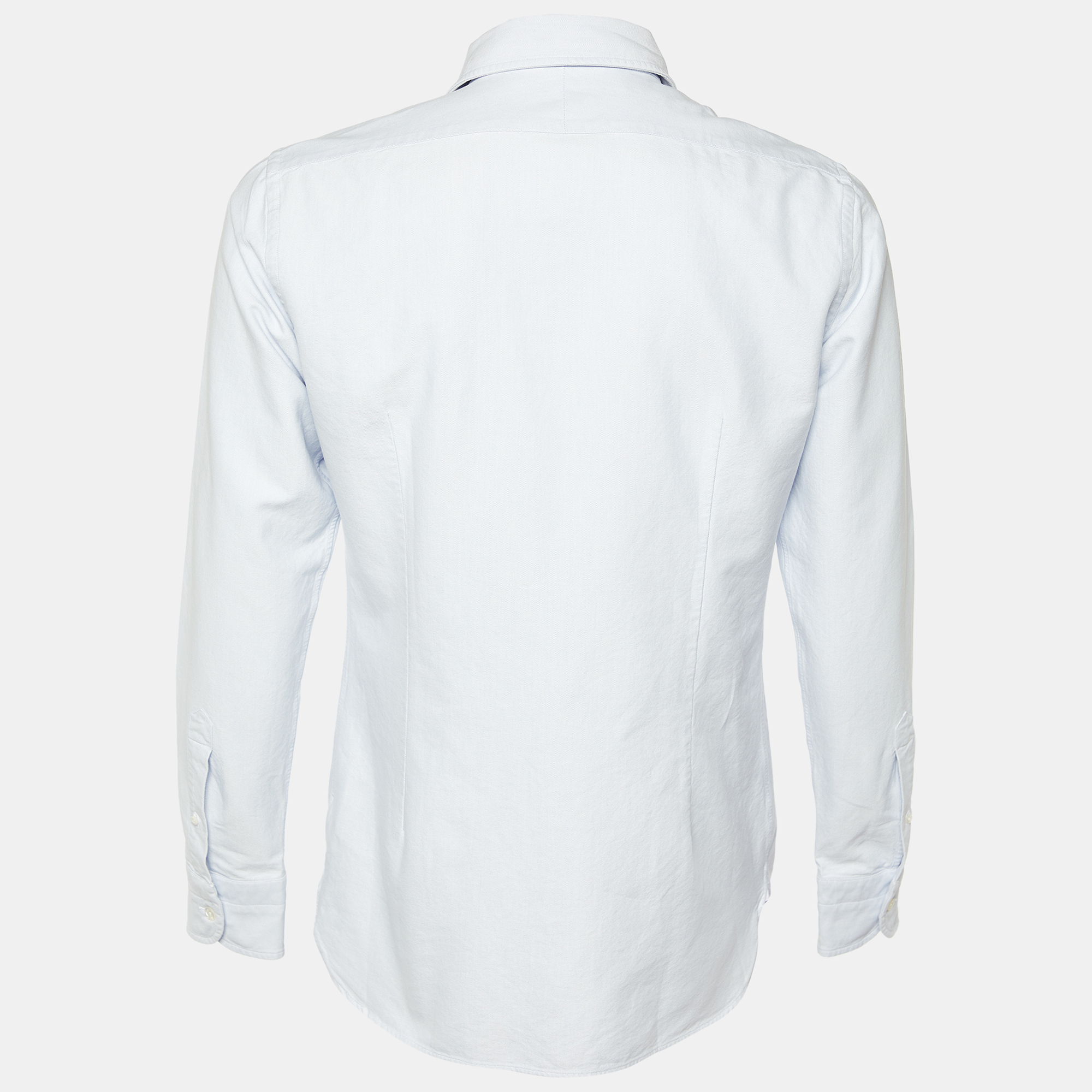 

Tom Ford Blue Cotton Button Front Shirt