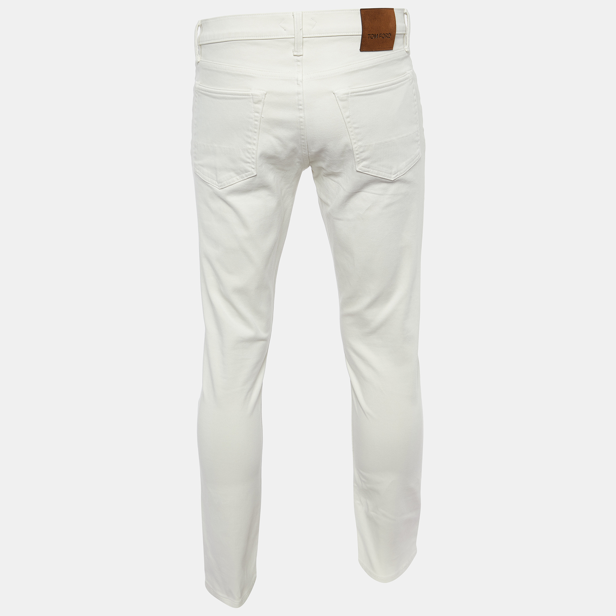

Tom Ford Beige Cotton Slim Fit Trousers