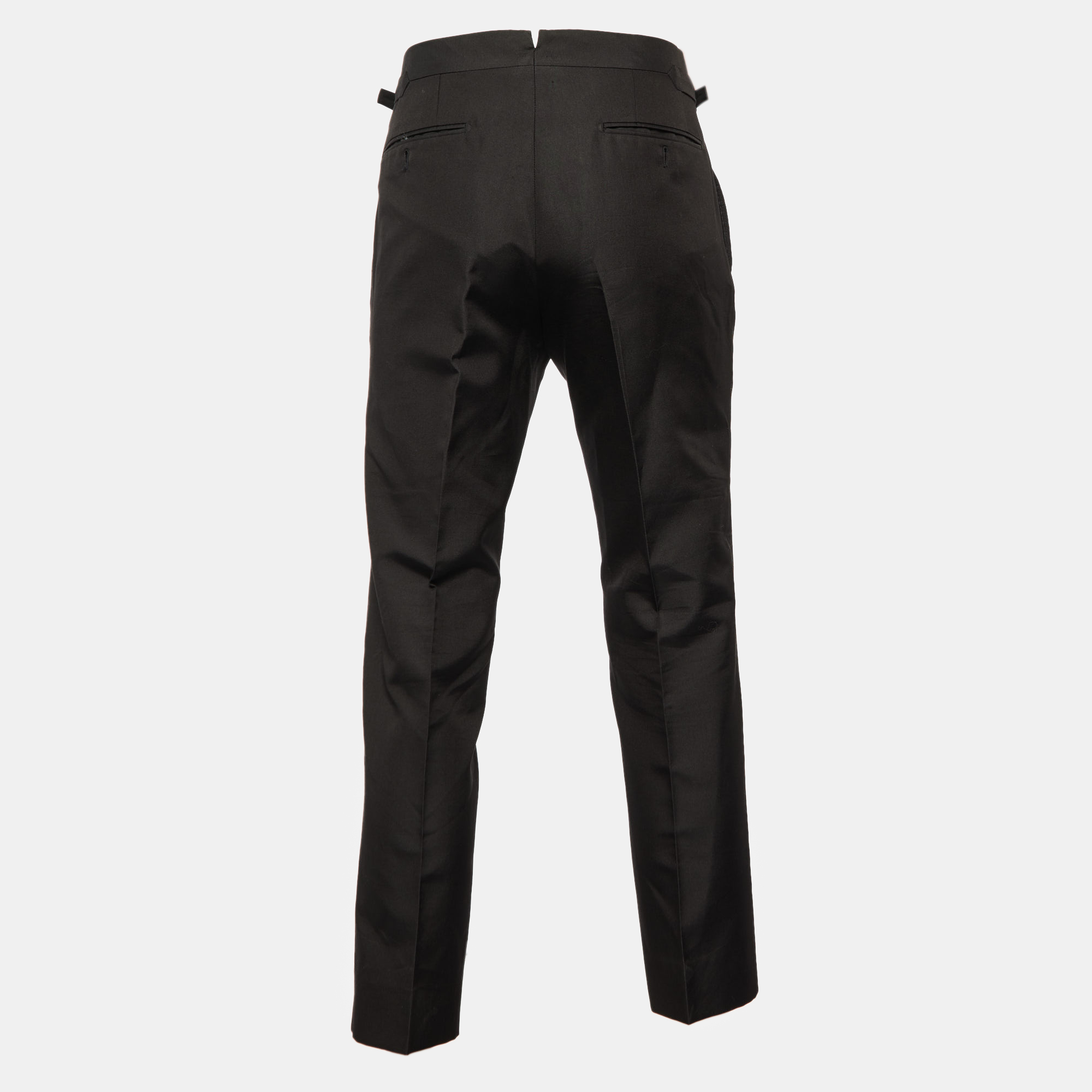 

Tom Ford Black Cotton & Wool Regular Fit Trousers