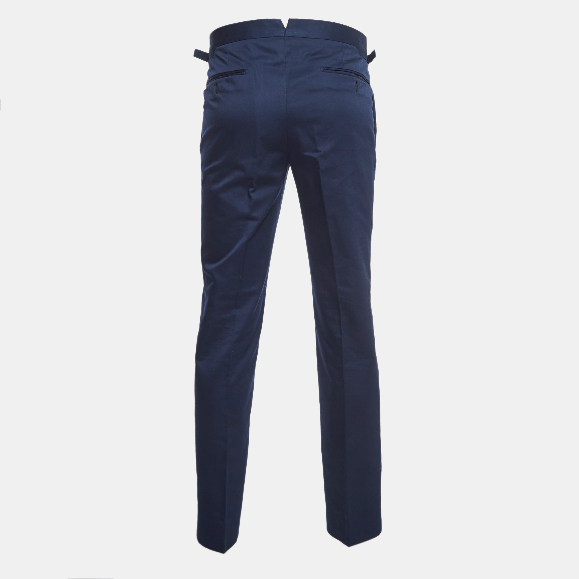 

Tom Ford Navy Blue Cotton Regular Fit Pants