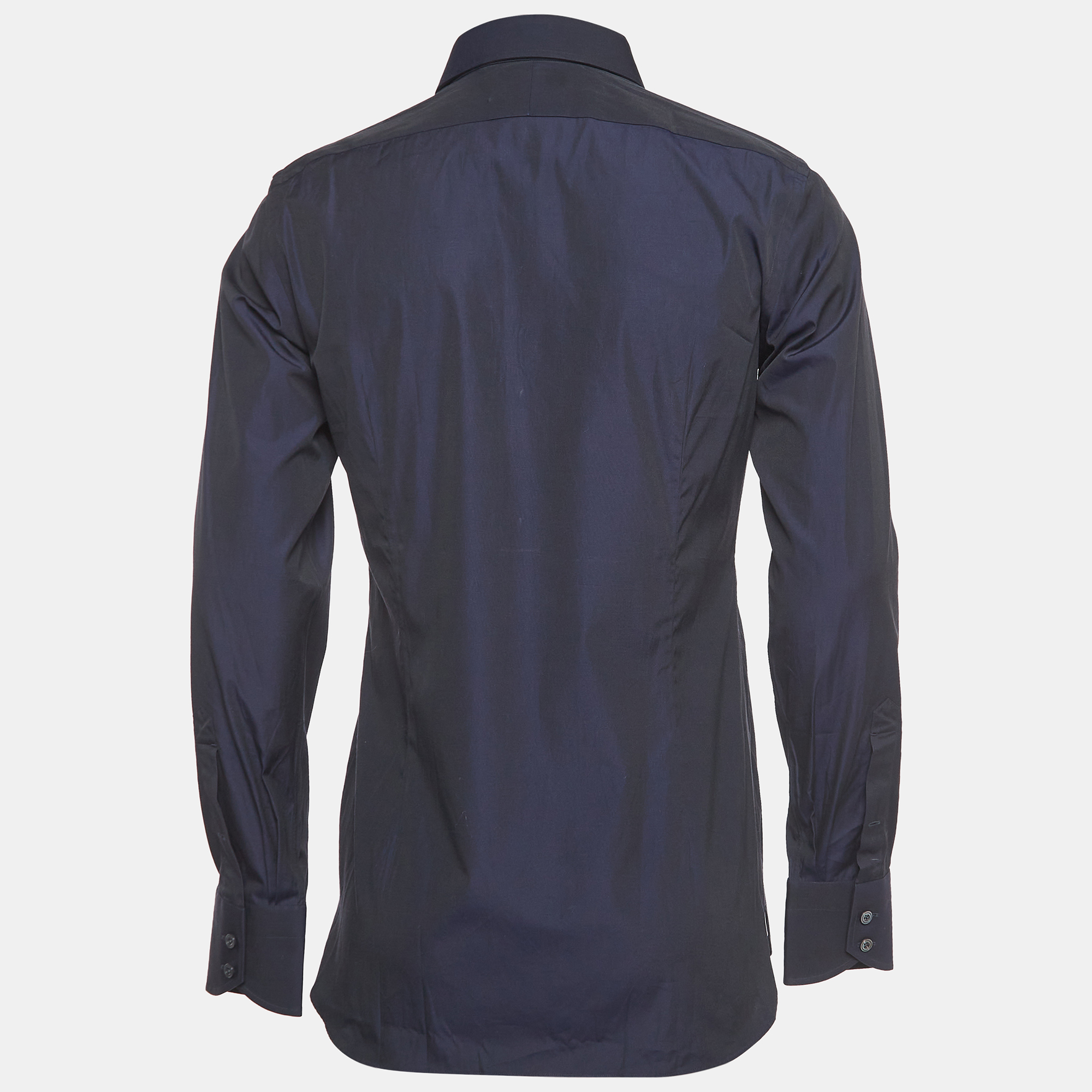 

Tom Ford Navy Blue Cotton Long Sleeve Shirt