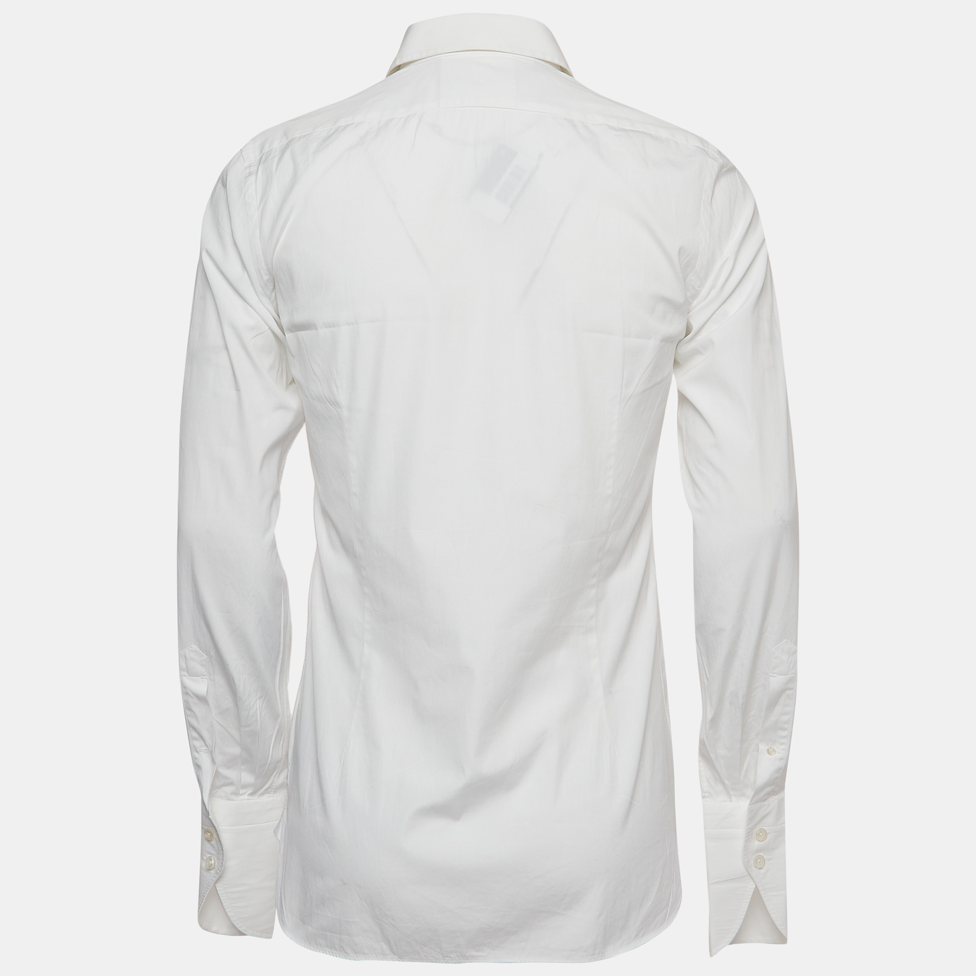 

Tom Ford White Cotton Double Cuff Long Sleeve Shirt