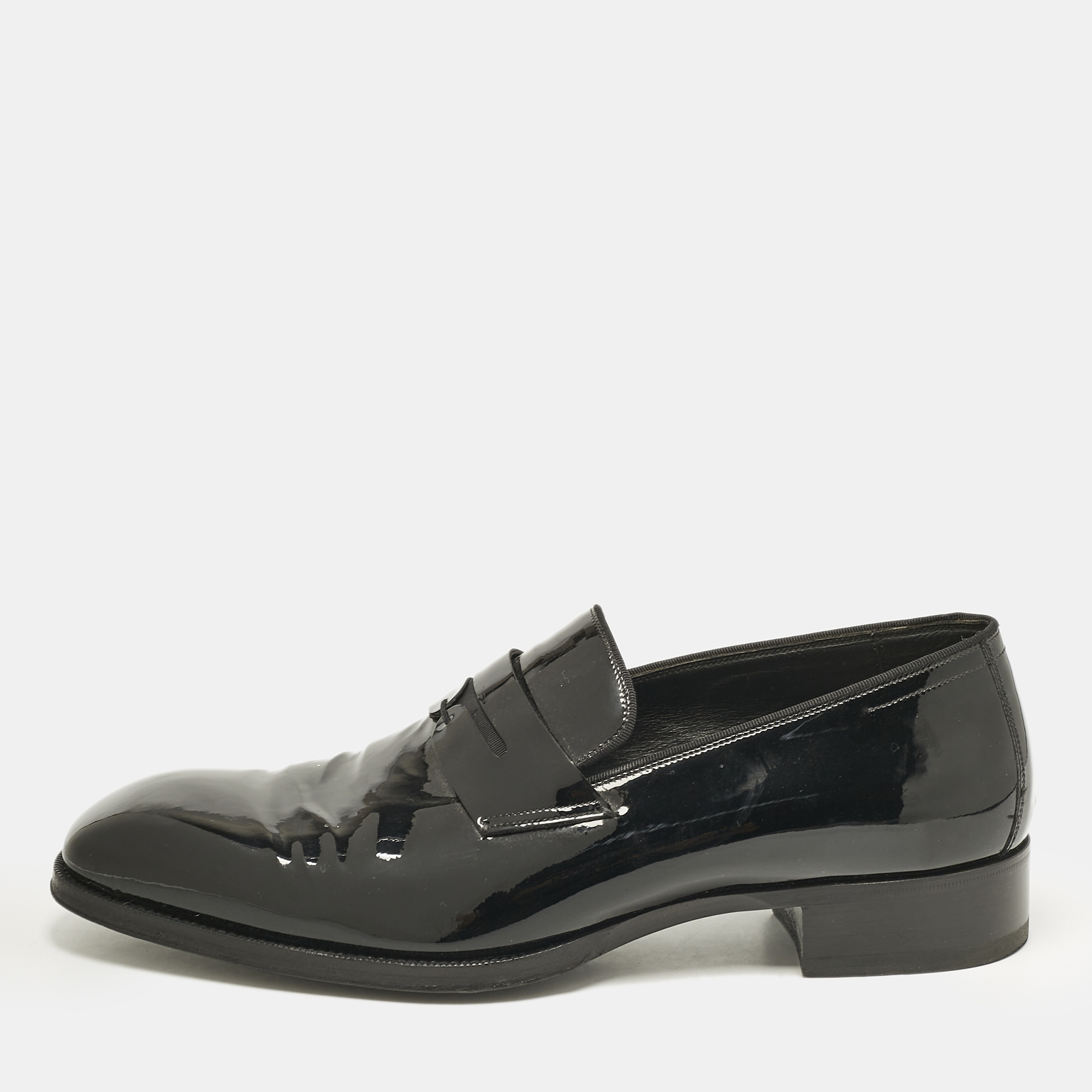 

Tom Ford Black Patent Leather Slip On Loafers Size 41.5