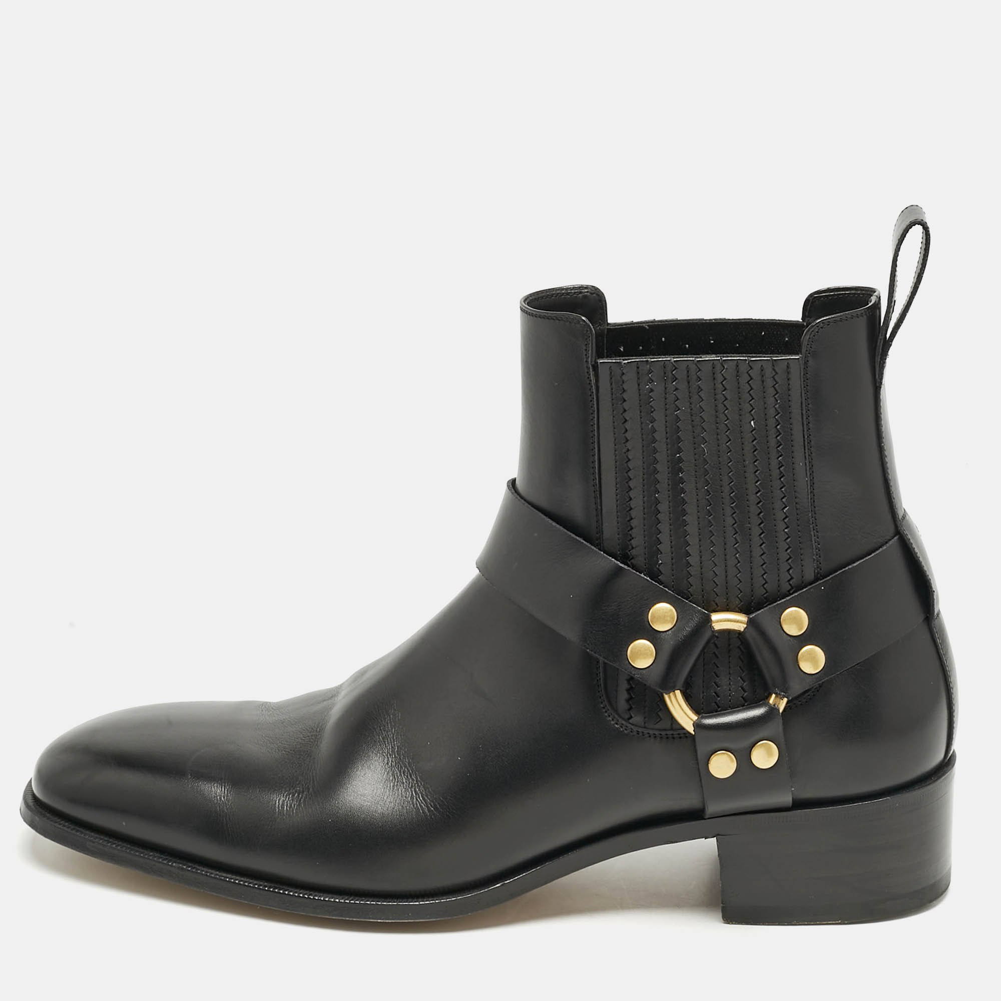 

Tom Ford Black Leather Rupert Jodhpur Ankle Boots Size 44