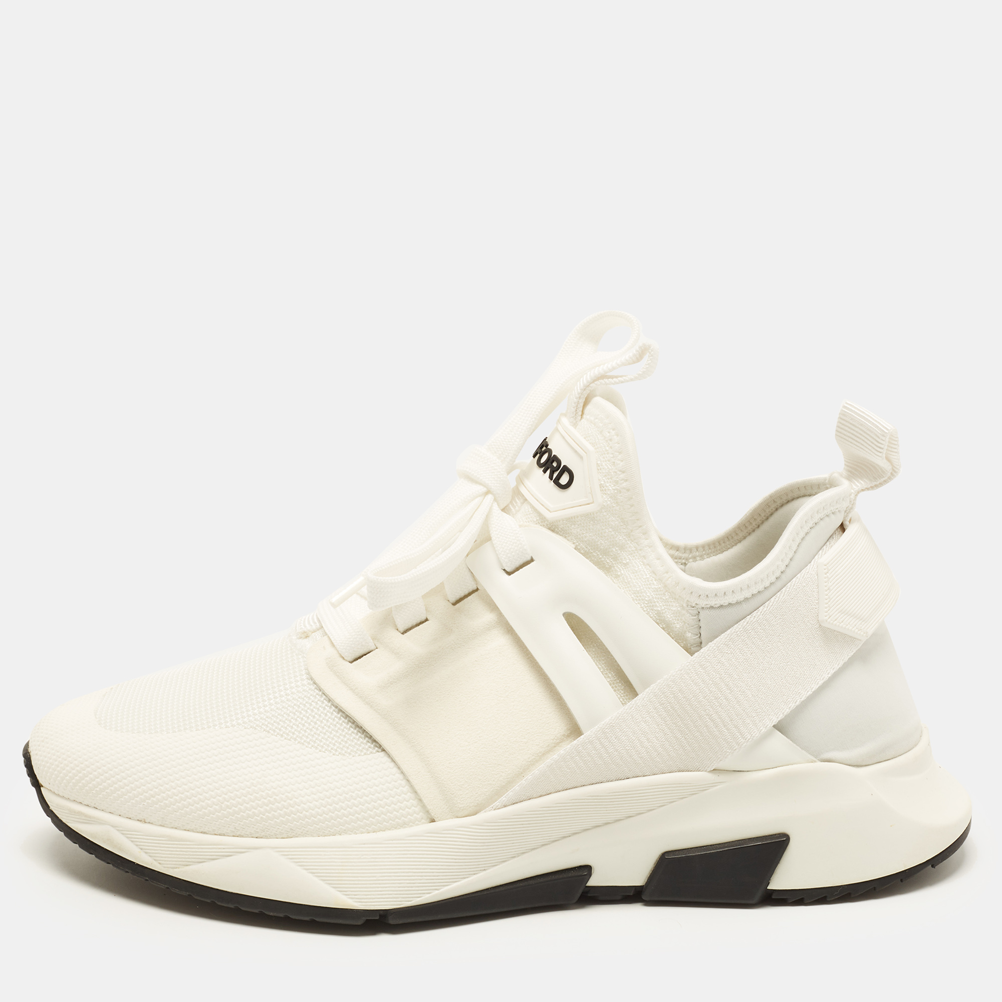 

Tom Ford jago Size 41 White Mesh and Neoprene Low Top Sneakers