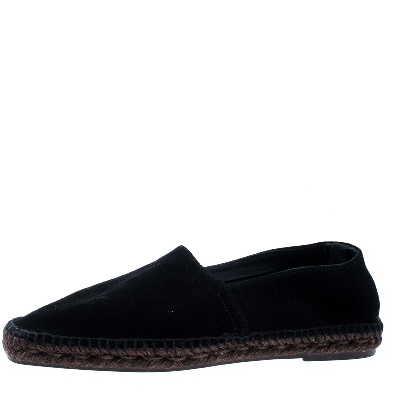 Tom Ford Black Suede Barnes Espadrilles Size 40