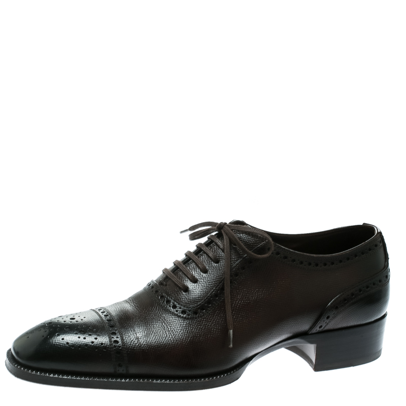 Tom Ford Brown Leather Gianni Brogue 