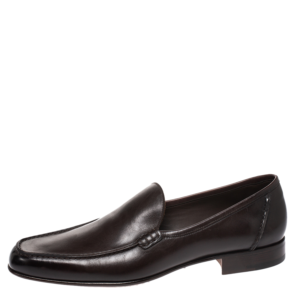

Tom Ford Brown Leather Loafers Size