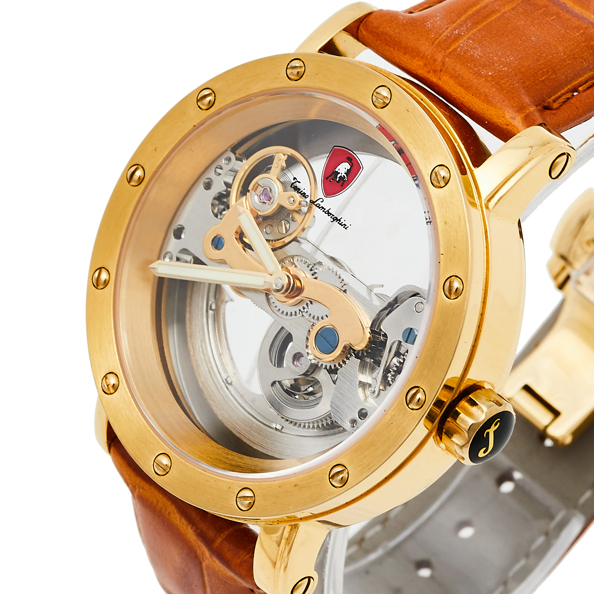 

Tonino Lamborghini Gold PVD Stainless Steel Skeleton LS4490 Men's Wristwatch