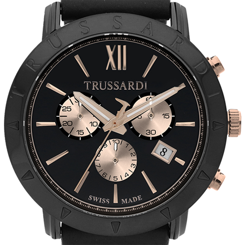 

Trussardi Black Ion-Plated Stainless Steel Nestor Men's Wristwatch