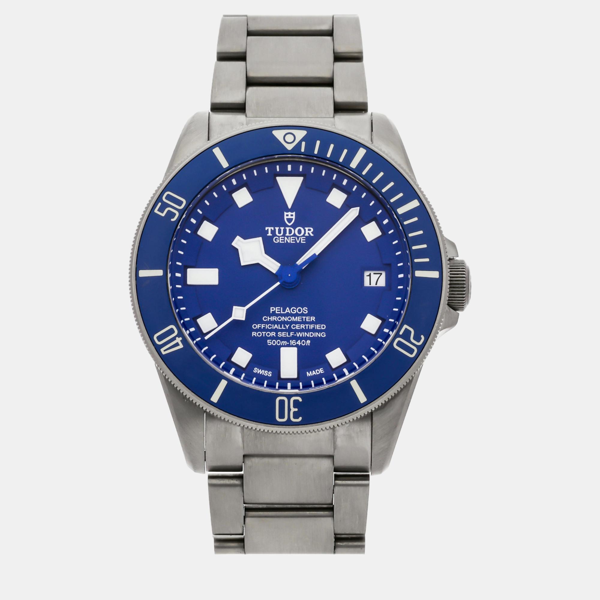 

Tudor Blue Titanium Pelagos Automatic Men's Wristwatch 42 mm