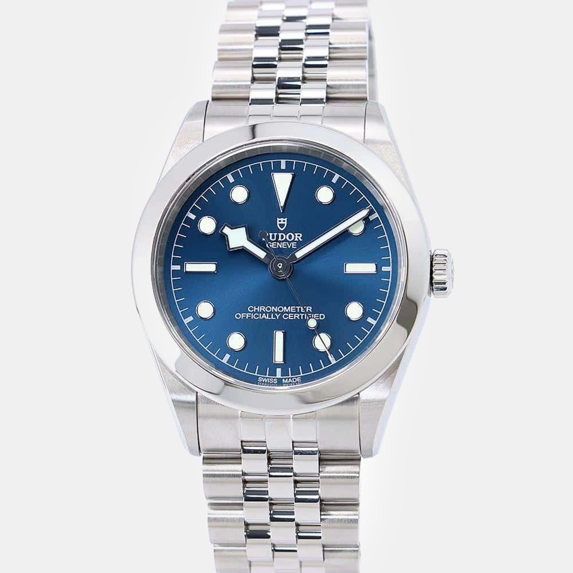 

Tudor Blue Stainless Steel Black Bay 79660 Automatic Men's Wristwatch 39 mm