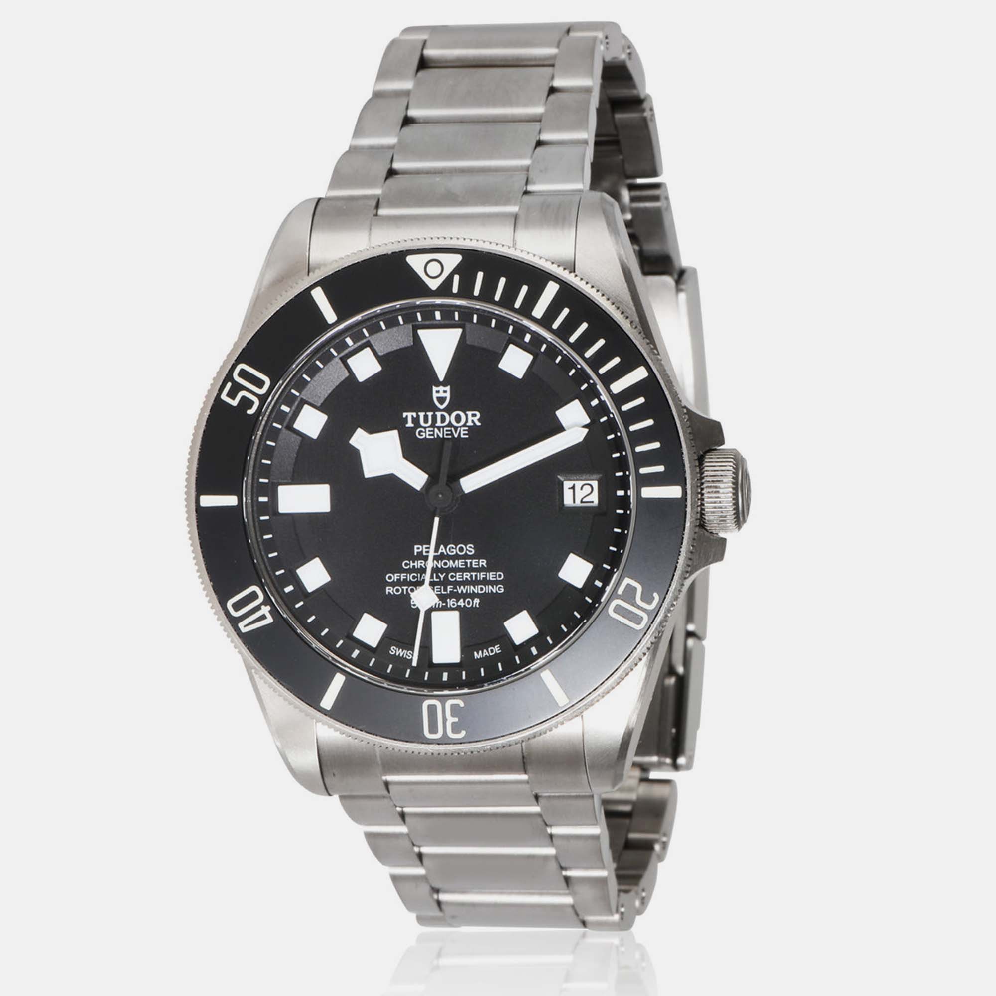 

Tudor Pelegos 25600T Men's Watch in Titanium 42 mm, Black