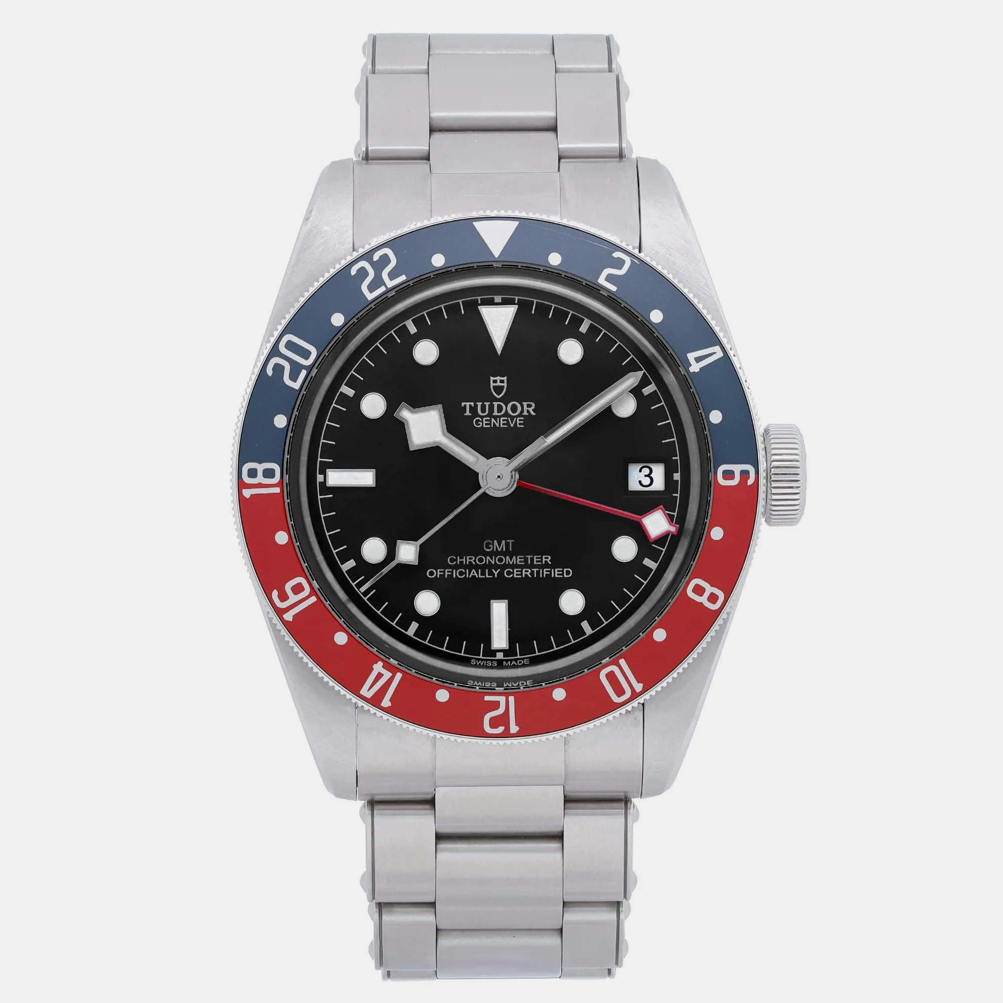 

Tudor Black Stainless Steel Black Bay 79830RB Automatic Men's Wristwatch 41 mm