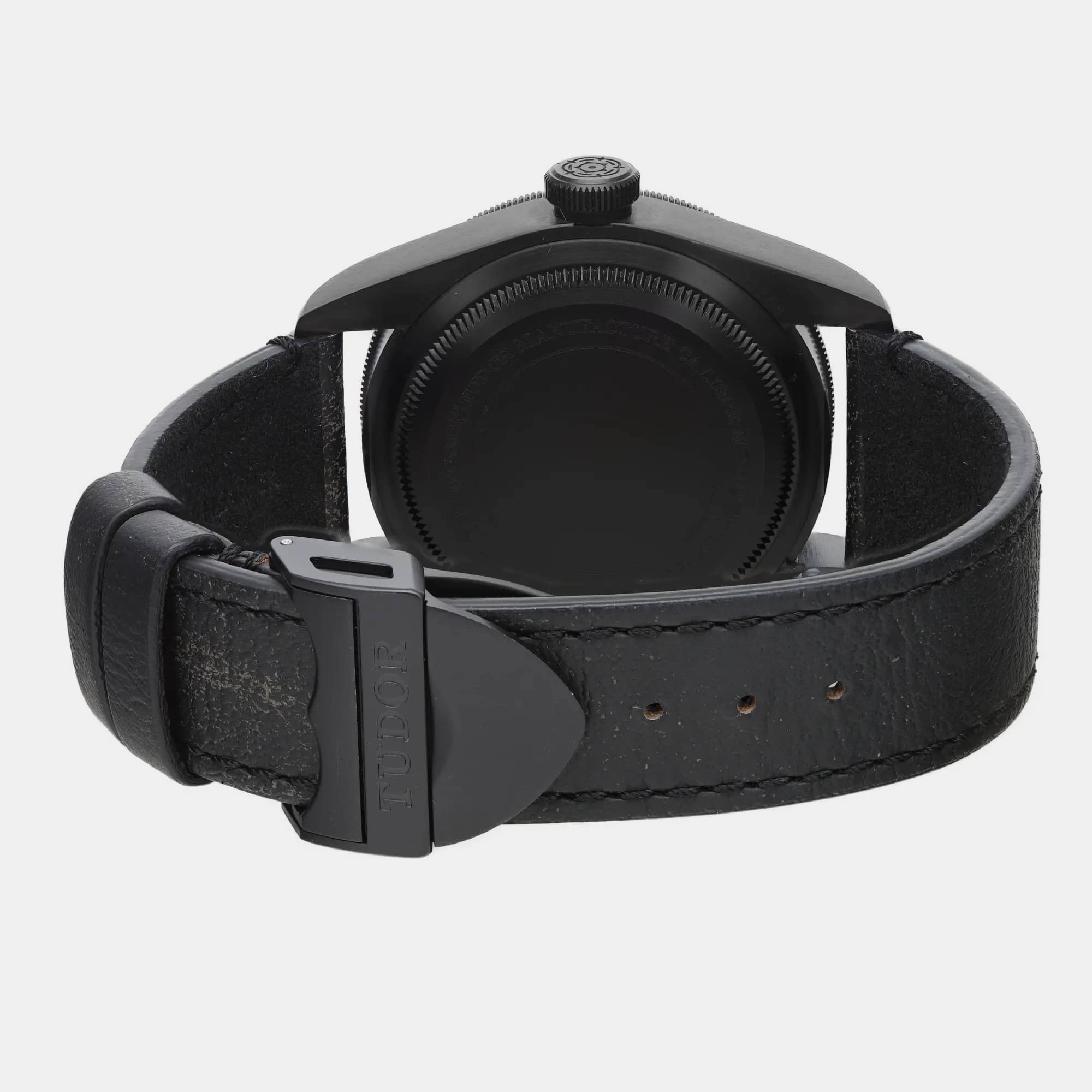 Tudor Black Stainless Steel Heritage Black Bay Automatic Men`s Wristwatch 41 mm 