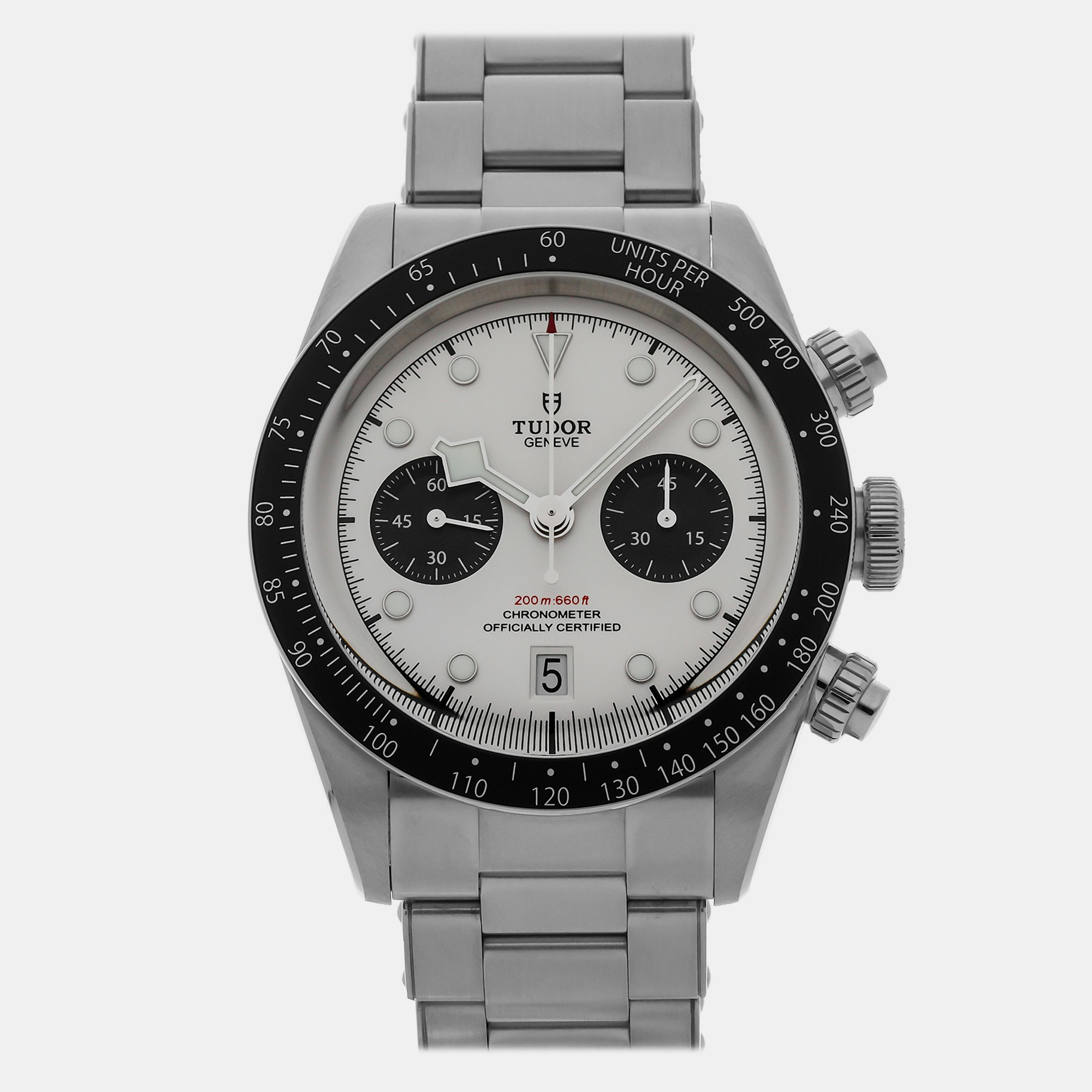 

Pre-Owned Tudor Black Bay Chronograph 79360N, White