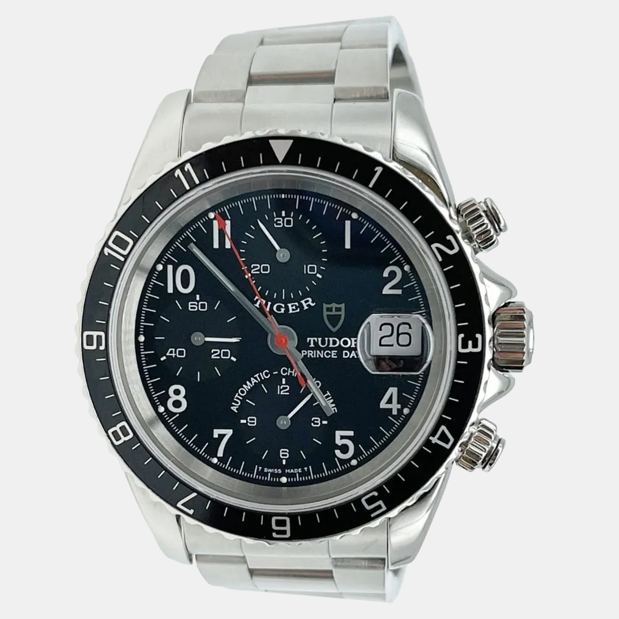

Tudor Prince Date 79270 Automatic Black Stainless Steel Men's Wristwatch 40 mm