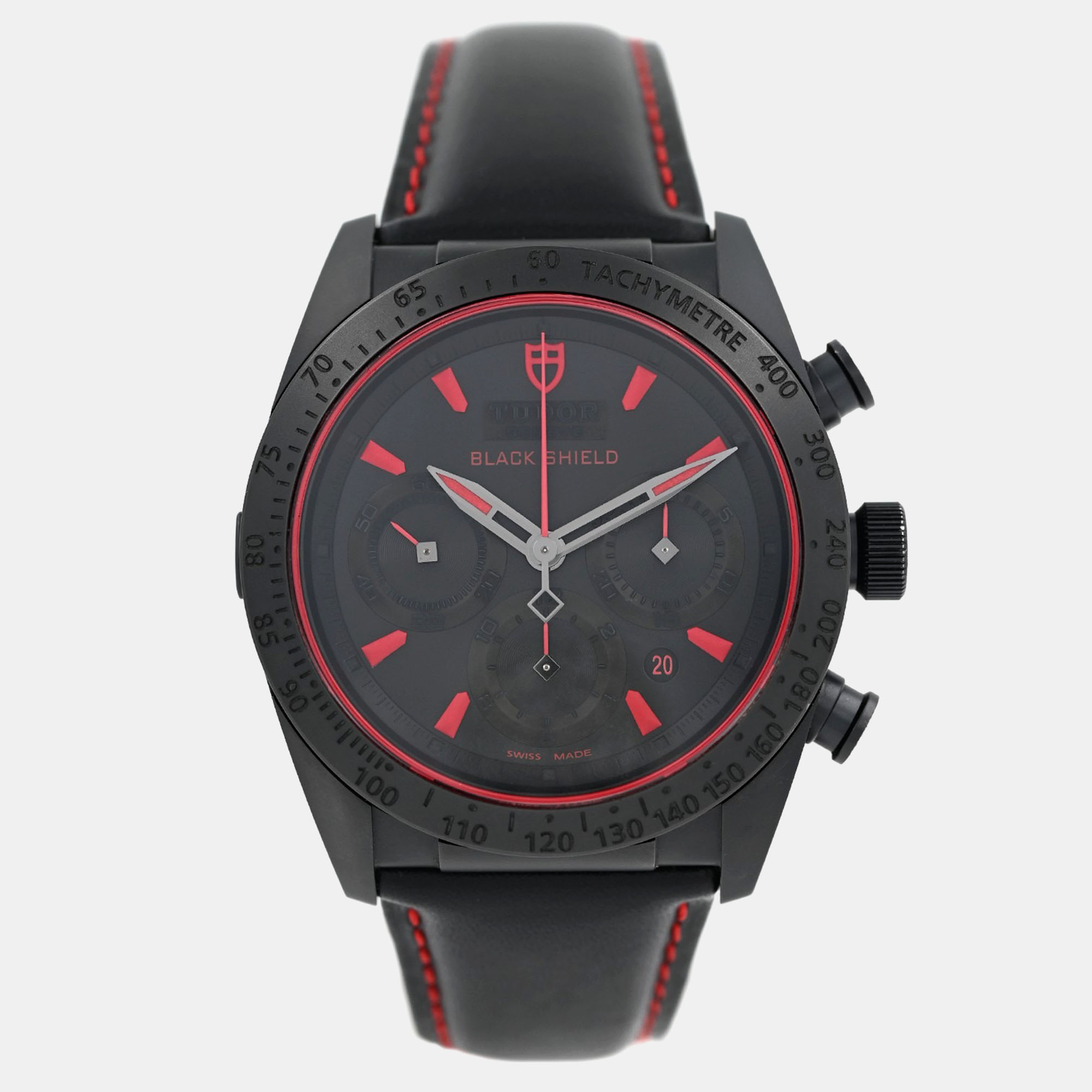 

Tudor Fastrider Black Shield 42000CR Automatic Black Ceramic Pvd Steel Men's Wristwatch 42 mm
