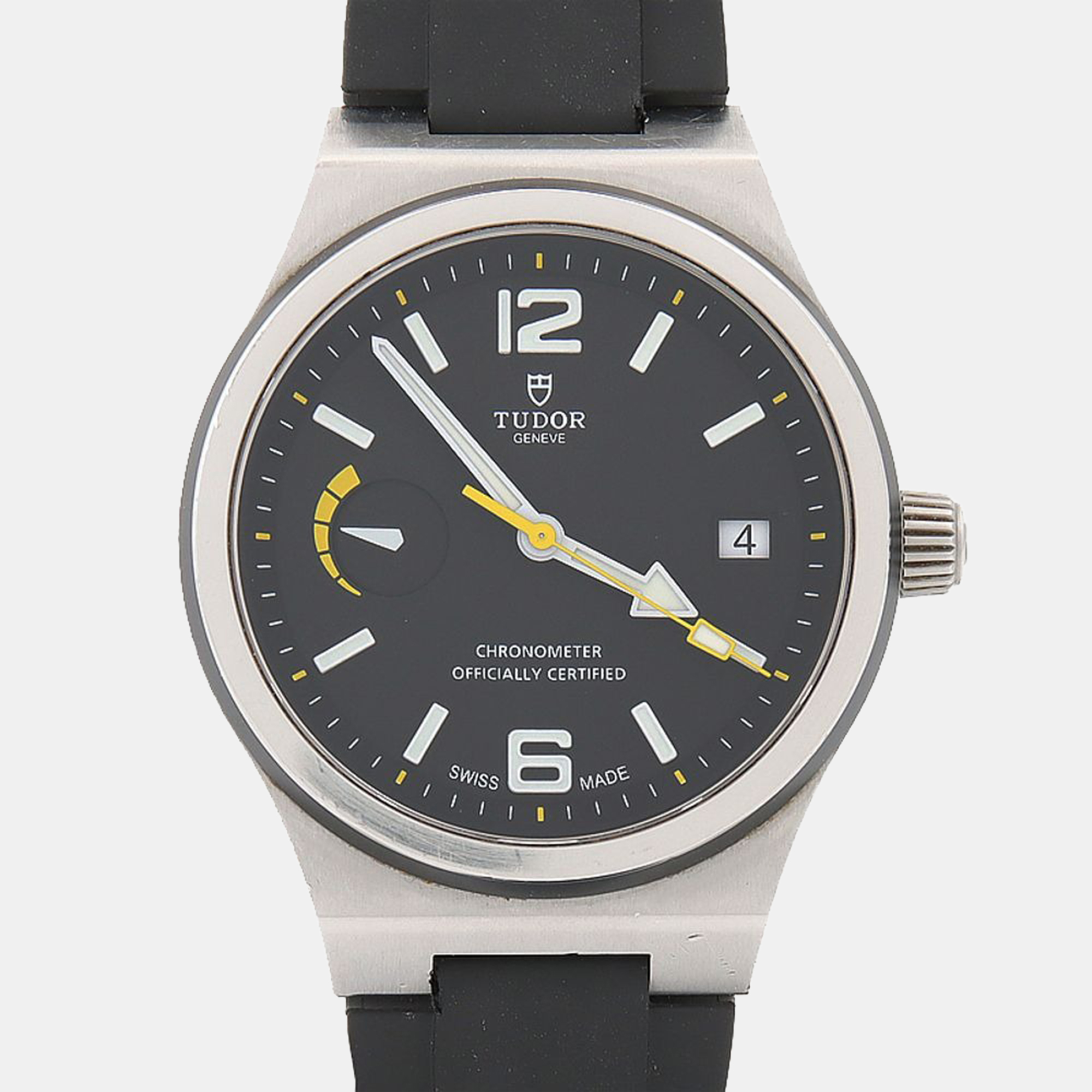 Click to view more detailed imagery on our partner's website Pre-owned Tudor North Flag 91210 Automatic Black Stainless Steel Men's Wristwatch 40mm