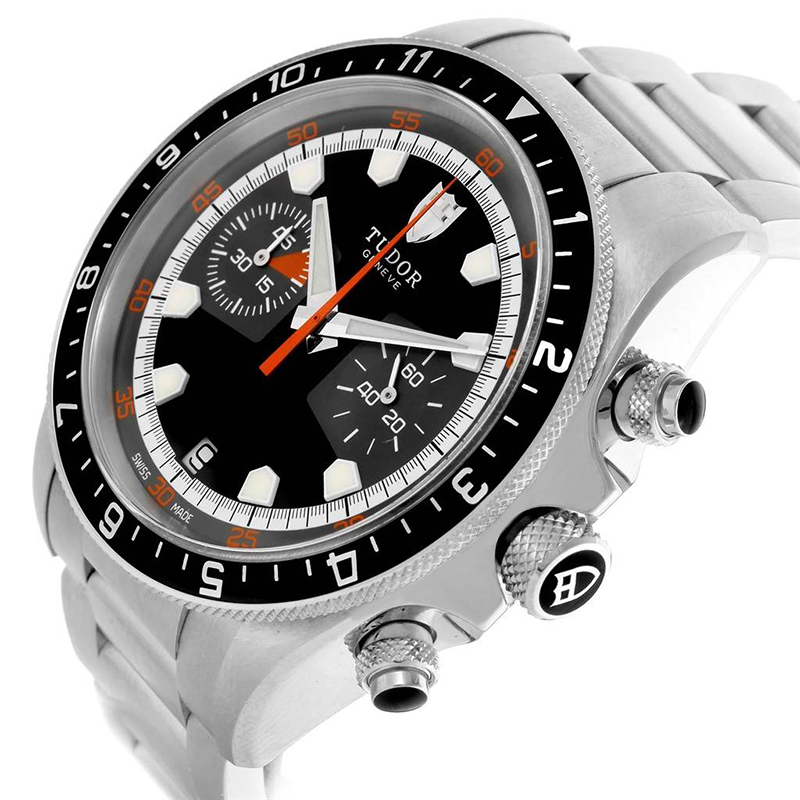 

Tudor Black Stainless Steel Heritage Chrono, Grey