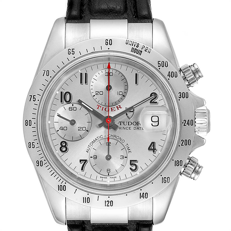 

Tudor Silver Stainless Steel Tiger Woods Prince Chronograph