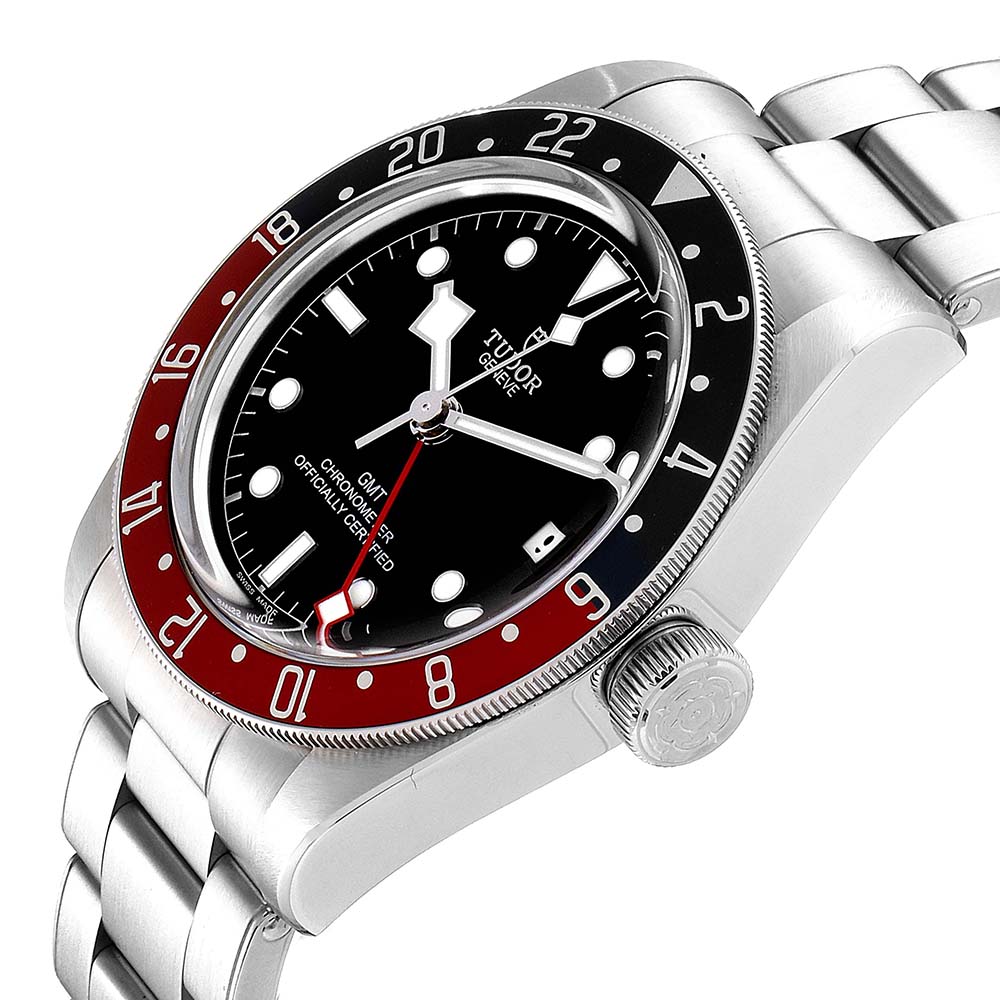 

Tudor Black Stainless Steel Heritage Bay GMT Pepsi