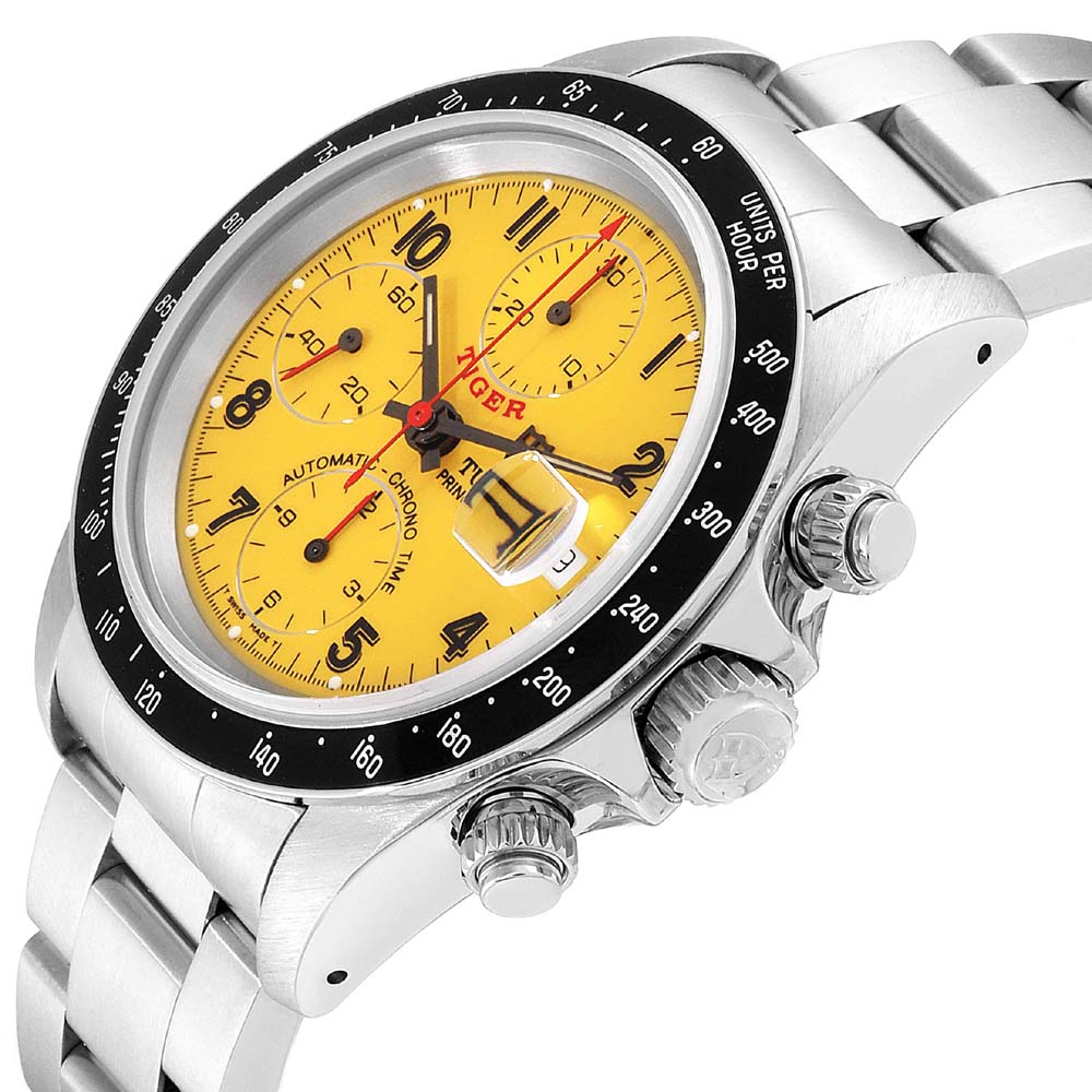 

Tudor Yellow Stainless Steel Tiger Woods Prince Chronograph