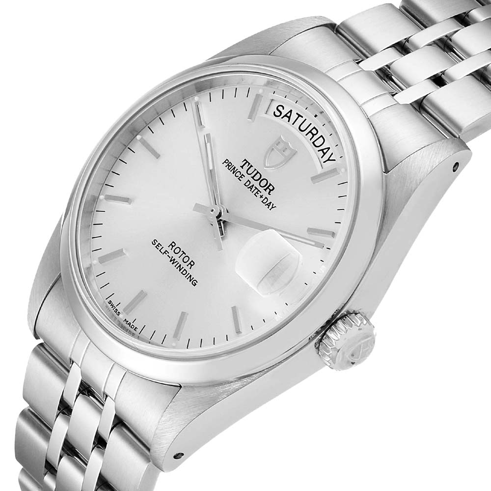 

Tudor Silver Stainless Steel Day Date