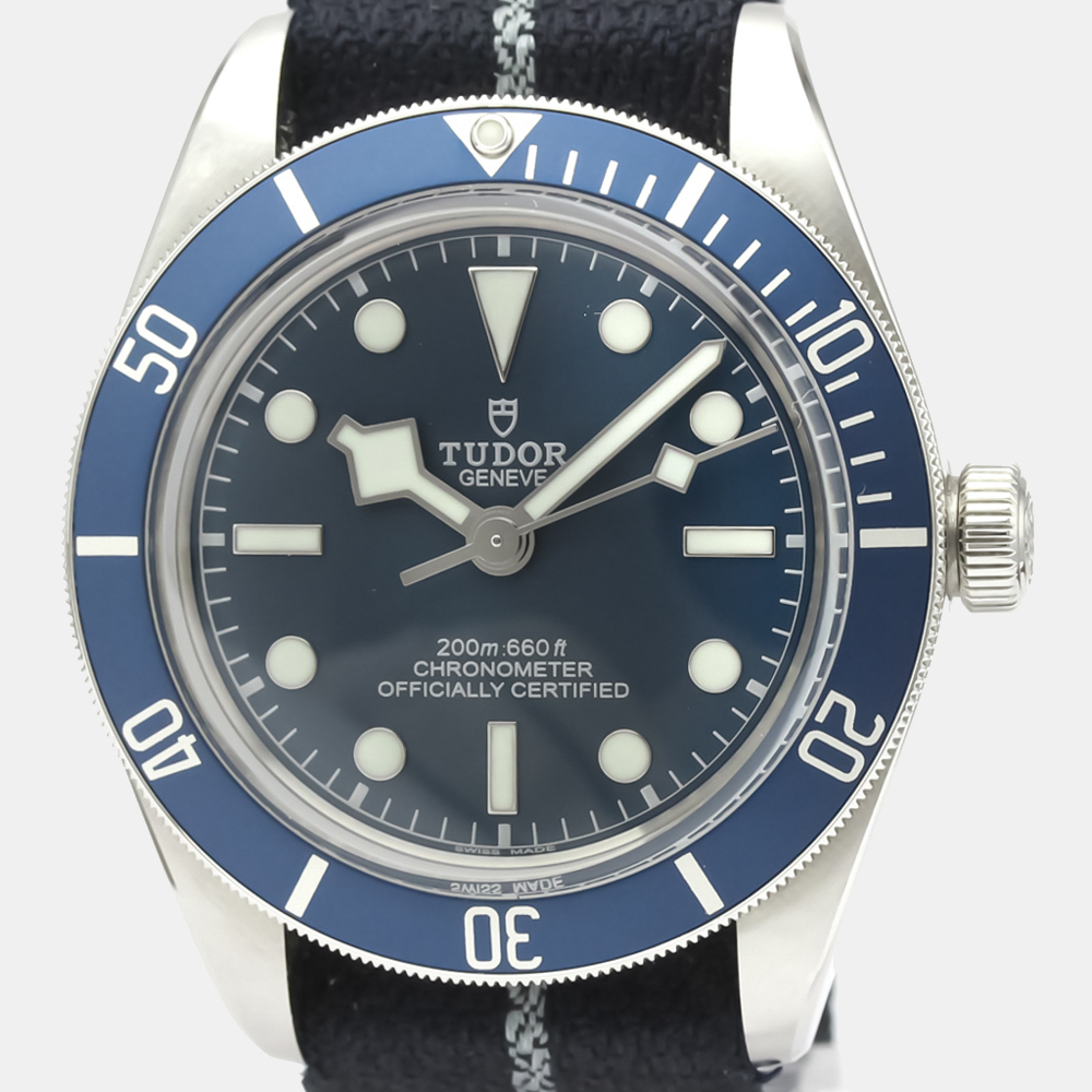 

Tudor Blue Stainless Steel Black Bay Fifty Eight Automatic 79030B Men's Wristwatch 39 mm