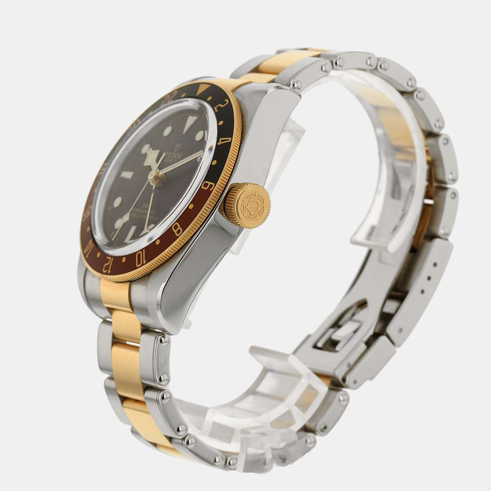 

Tudor Black 18K Yellow Gold And Stainless Steel Black Bay GMT 79833Mn Men's Wristwatch 41 mm