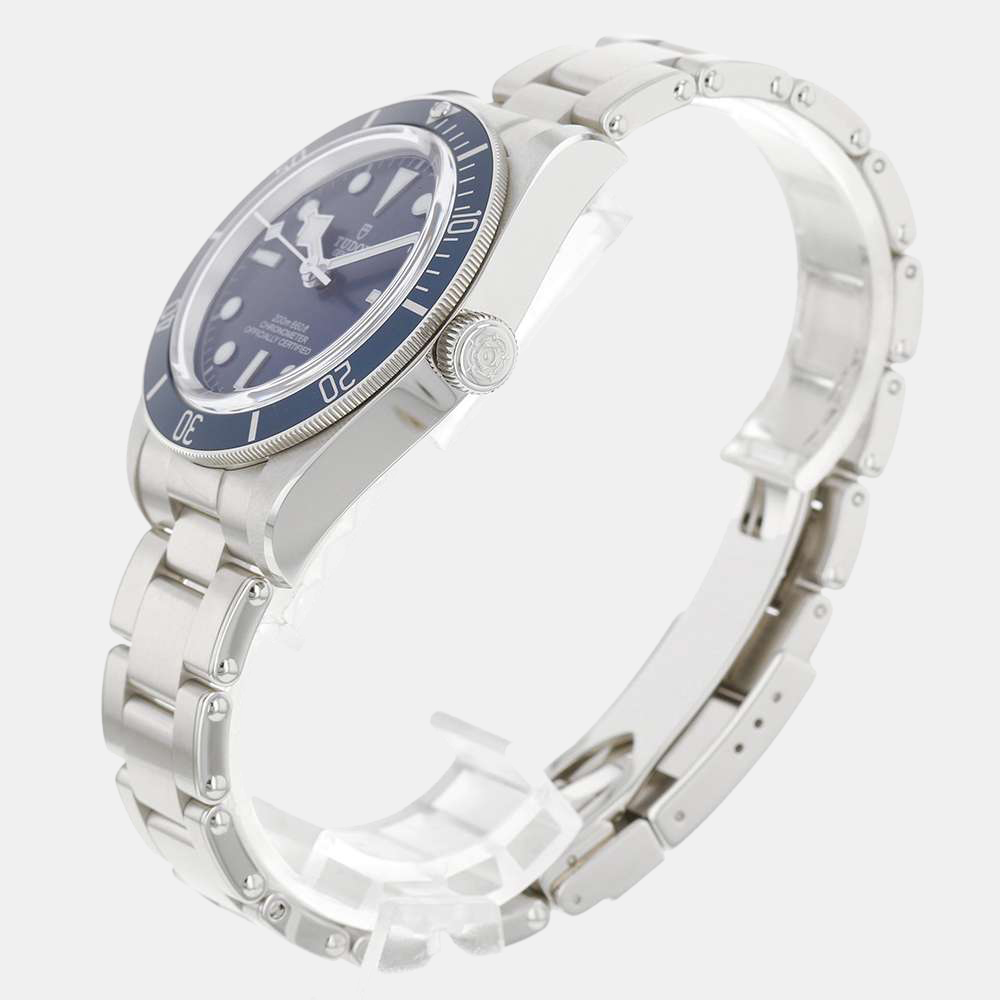 

Tudor Blue Stainless Steel Black Bay 79030B Automatic Men's Wristwatch 39 mm