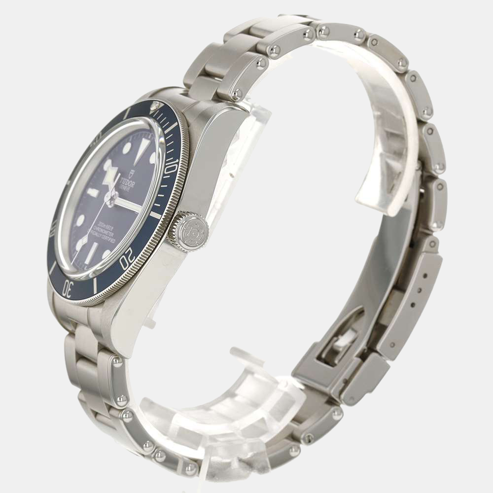 

Tudor Blue Stainless Steel Black Bay 79030B Automatic Men's Wristwatch 39 mm