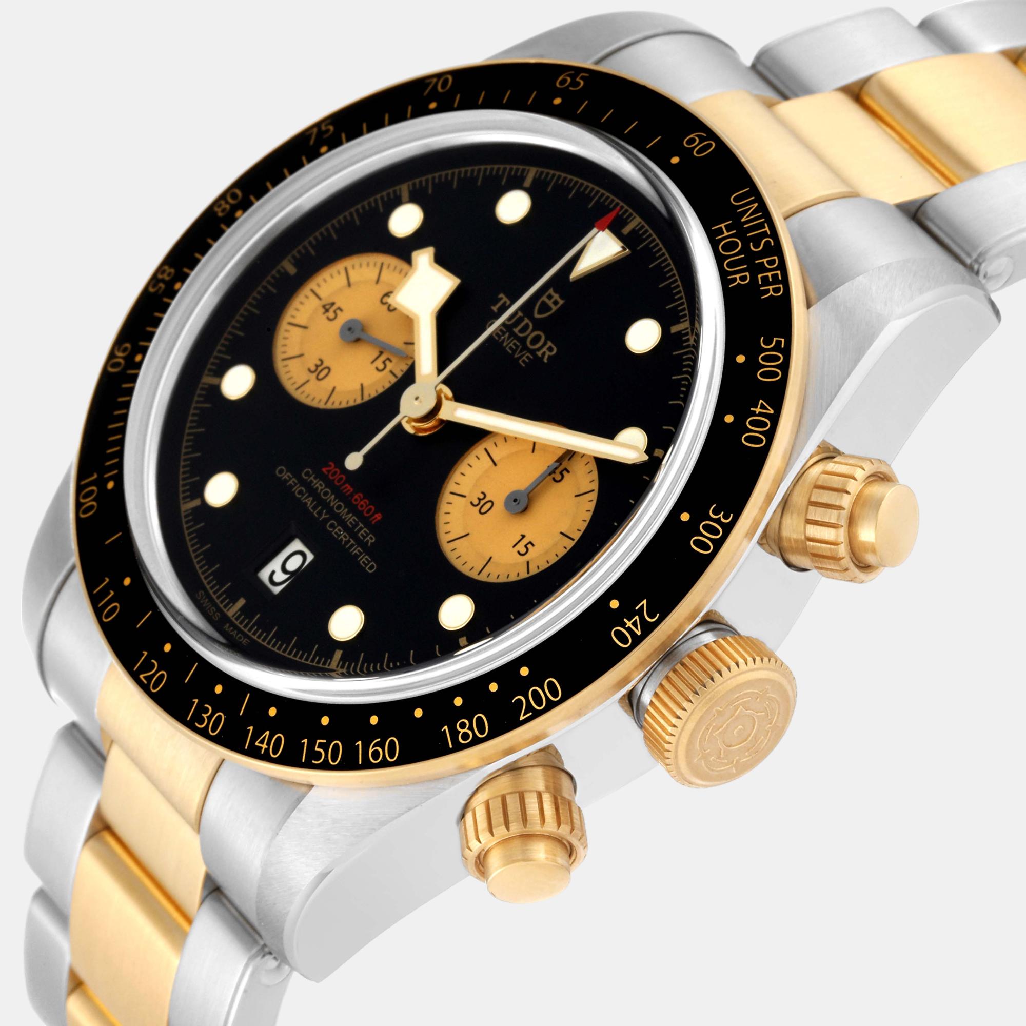 

Tudor Black Stainless Steel Heritage 79363 Automatic Men's Wristwatch 41 mm