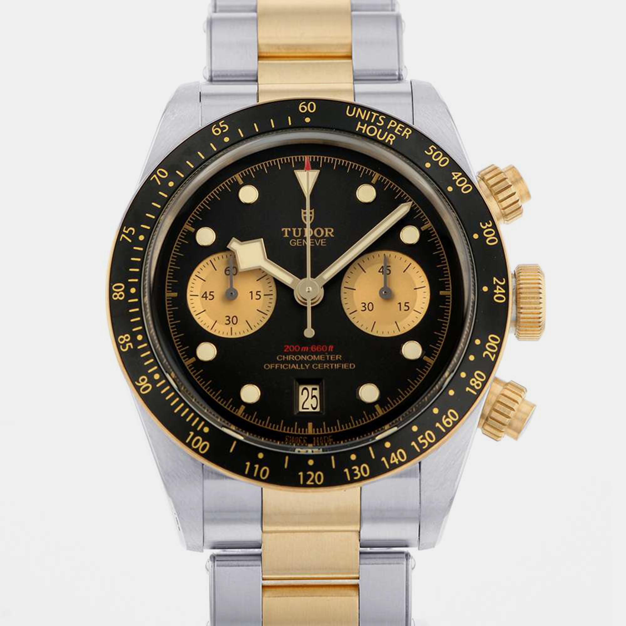 

Tudor Black 18k Yellow Gold Stainless Steel Black Bay Automatic Men's Wristwatch 41 mm