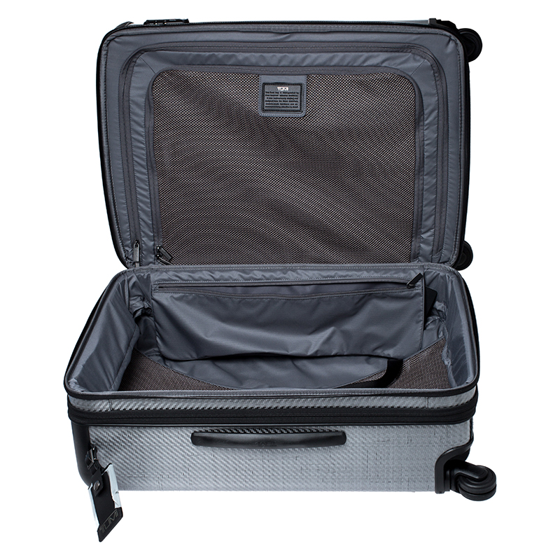 TUMI Grey Carbon Fiber Effect Hardcase 4 Wheel Tegra Short Trip ...