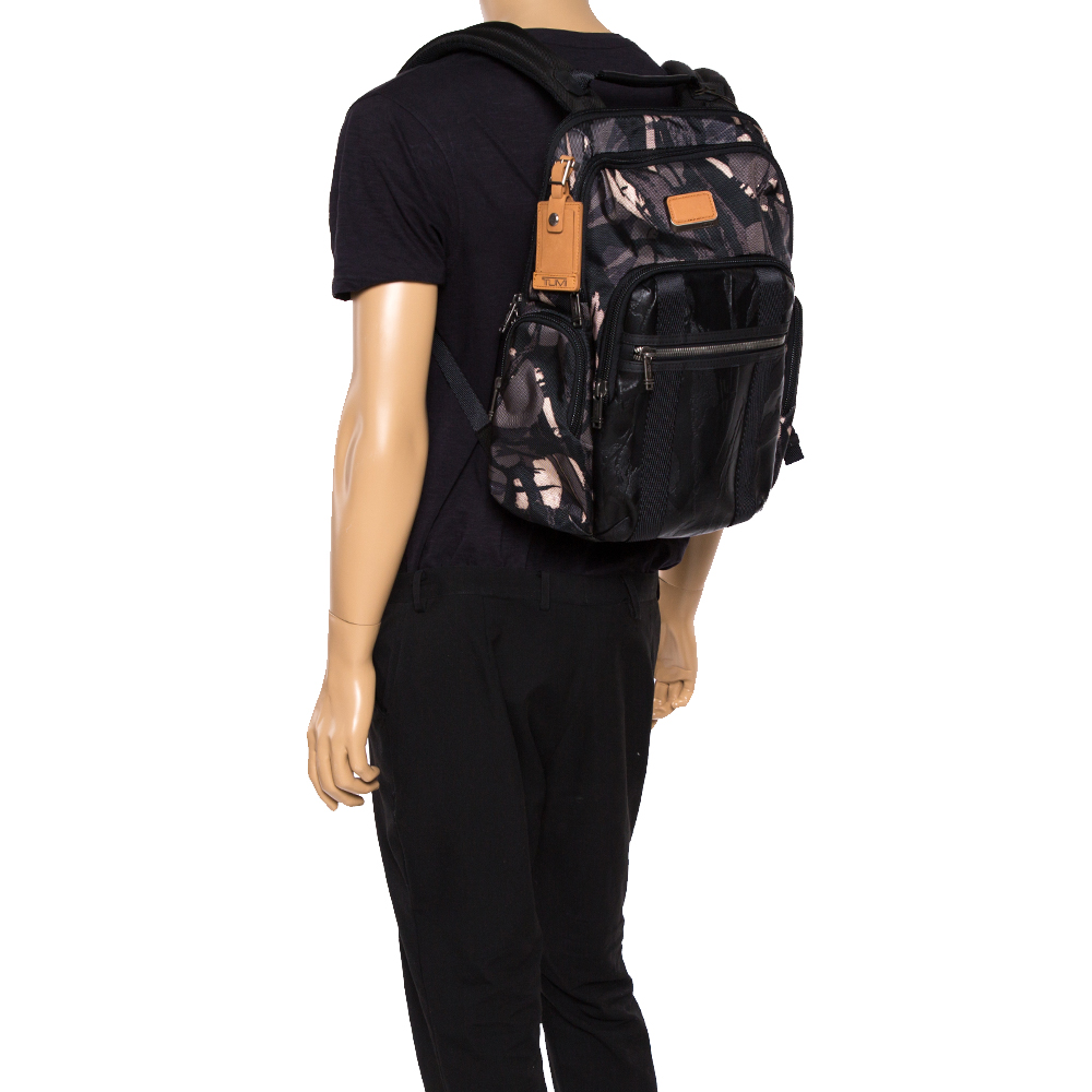 

TUMI Camouflage Nylon and Leather Alpha Bravo Nellis Backpack, Multicolor