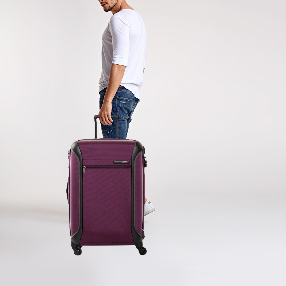 

TUMI Purple Nylon Medium Gen 4.2 Lightweight Trip Packing Case Luggage