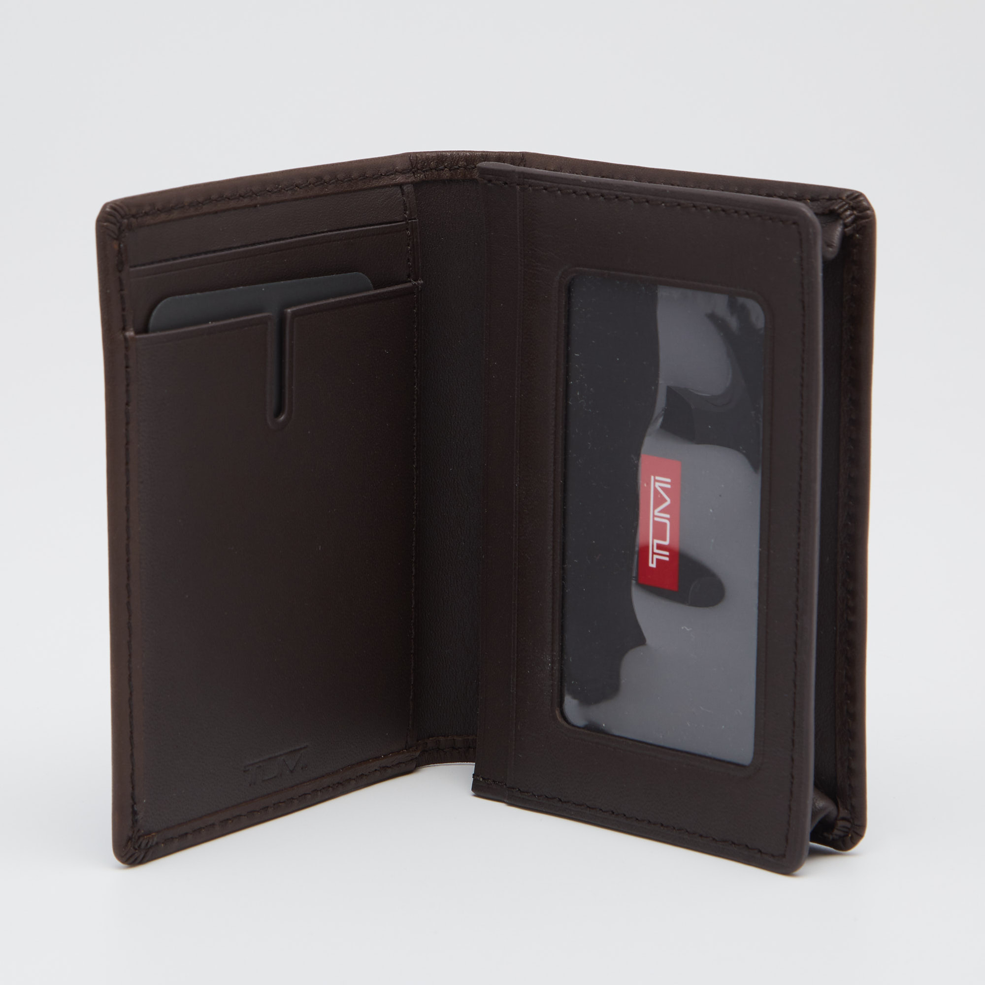 

Tumi Ombre Brown Leather Business Card Case