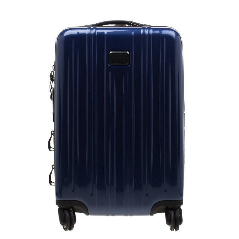 Pre Owned TUMI Blue/Black Plastic Rollenkoffer Continental Trolley