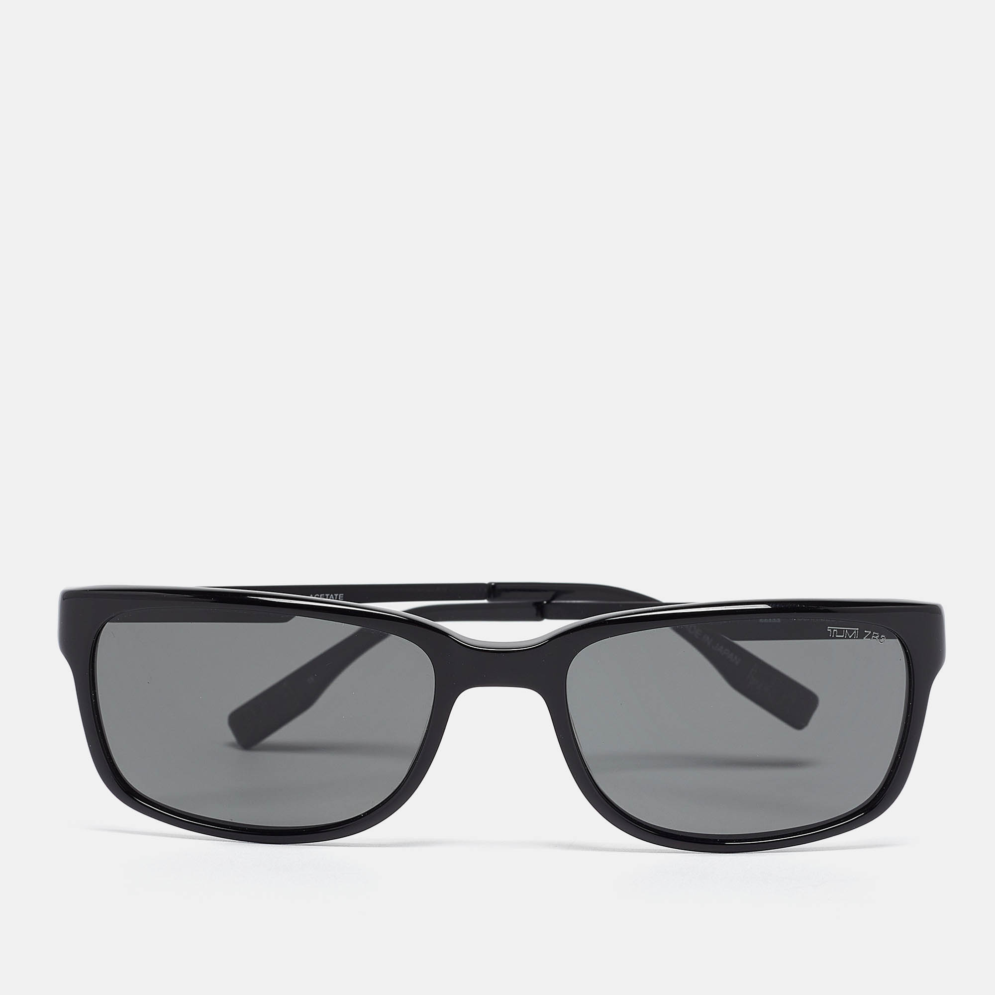 

TUMI Black Polarized ZR3 Square Sunglasses