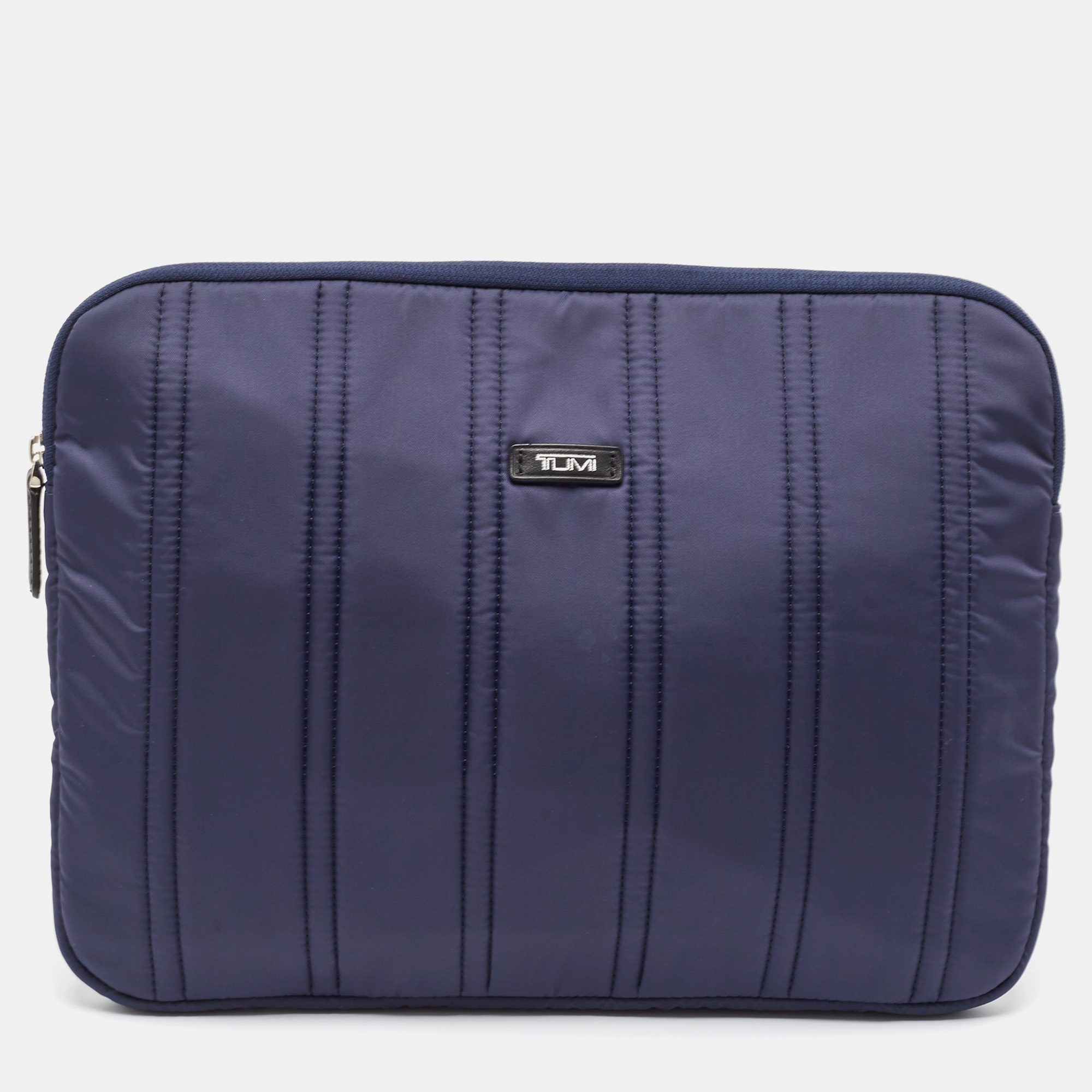 

TUMI Navy Blue Stripe Nylon Laptop Sleeve