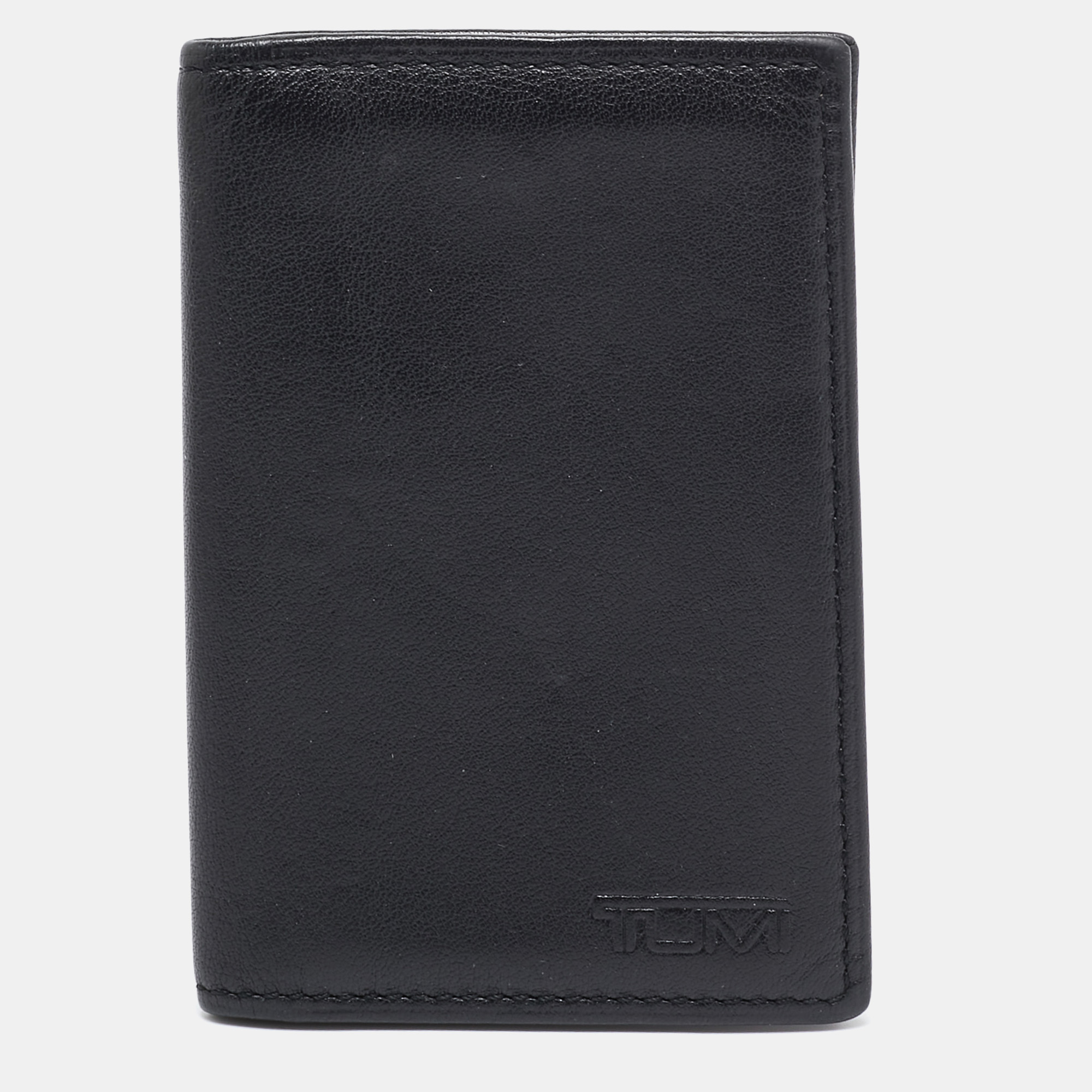 

TUMI Black Leather Bifold Card Holder