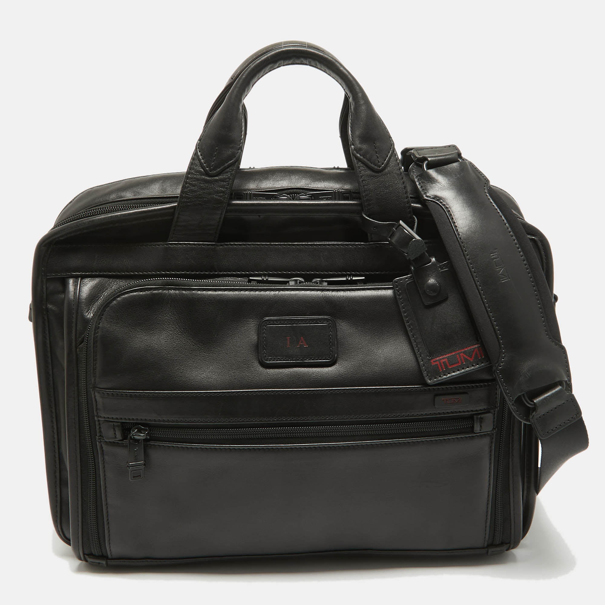 

TUMI Black Leather Alpha 2 Briefcase