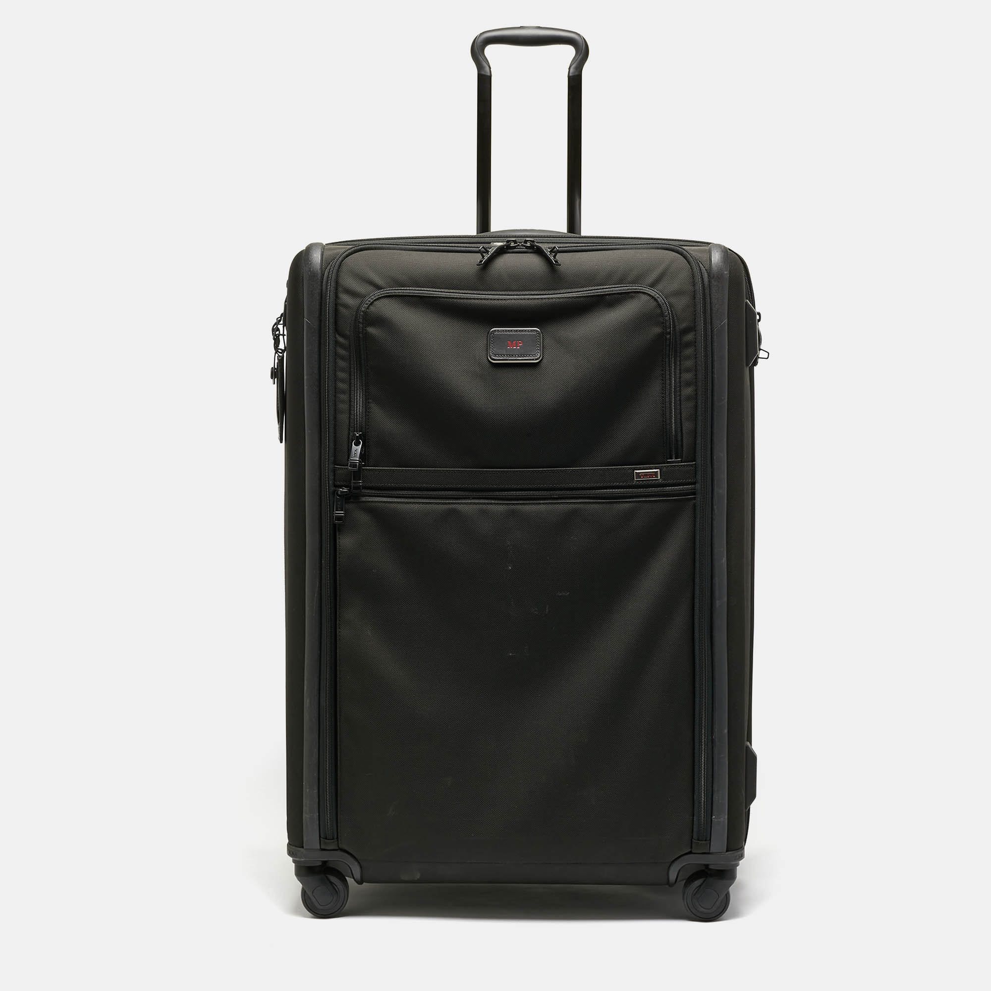 

TUMI Black Nylon 4 Wheeled Alpha 3 Expandable Extended Trip Luggage