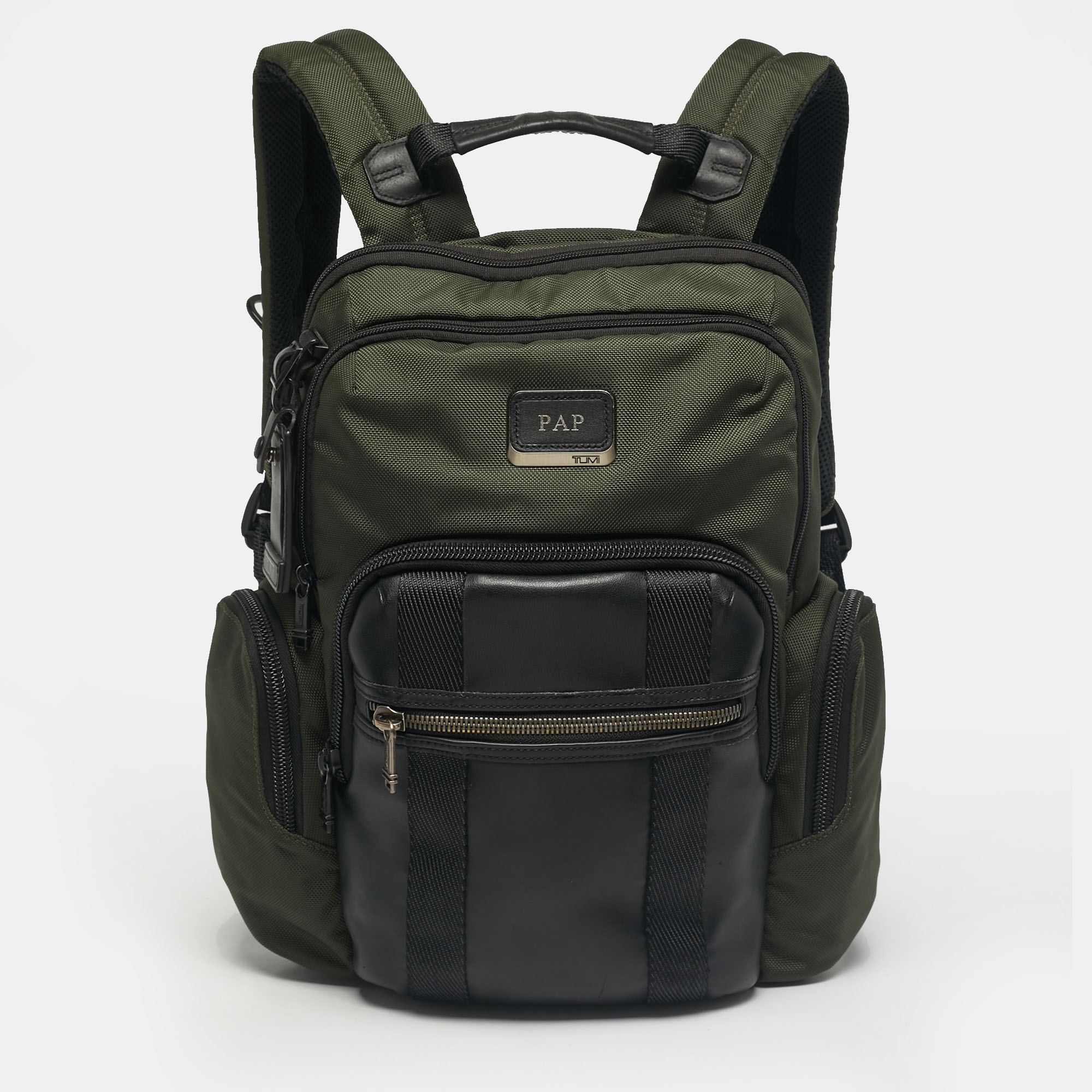 

TUMI Green/Black Nylon Alpha Bravo Nellis Backpack