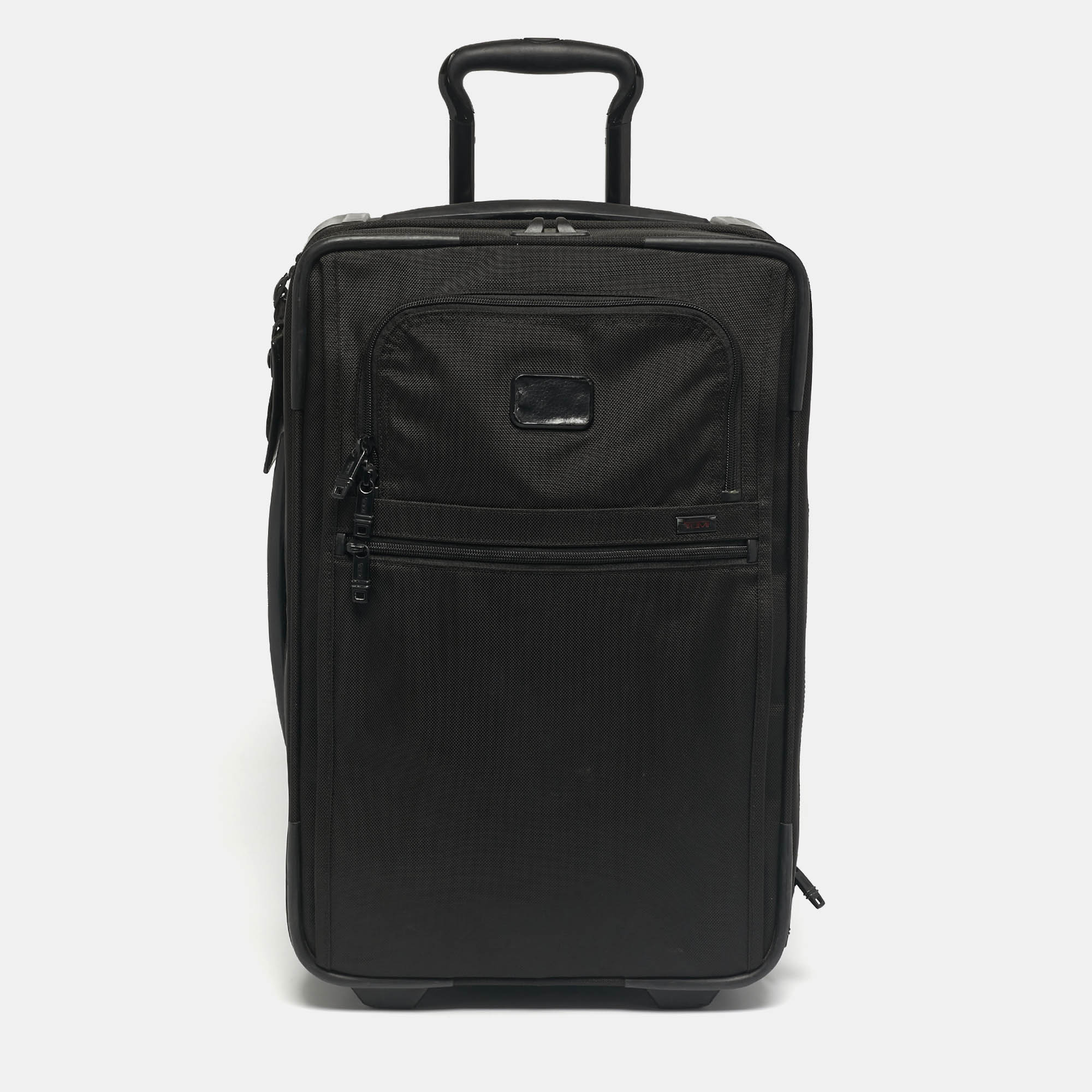 

TUMI Black Nylon Alpha Bravo 2 International Office 4 Wheeled Carry On Luggage