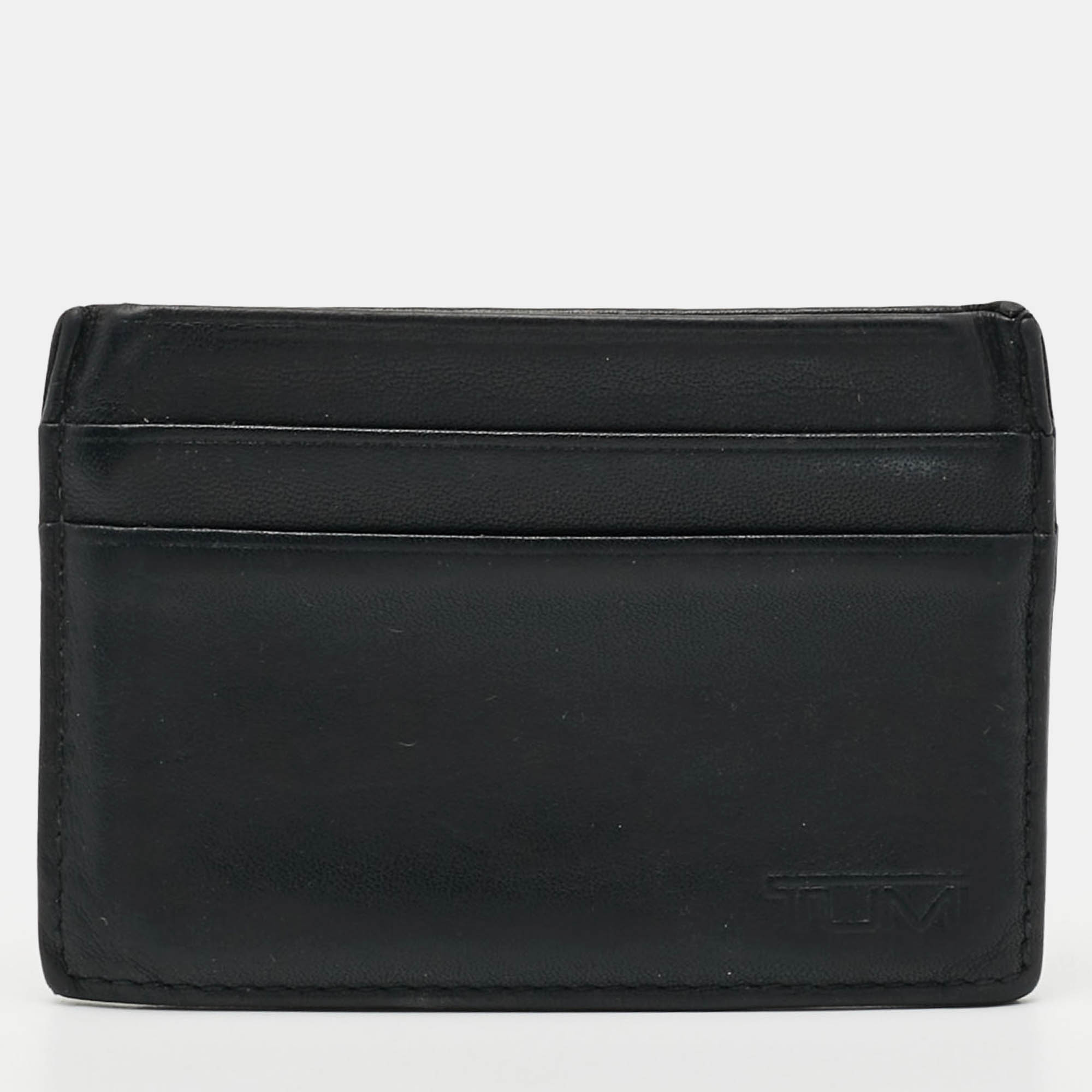

Tumi Black Leather Card Holder