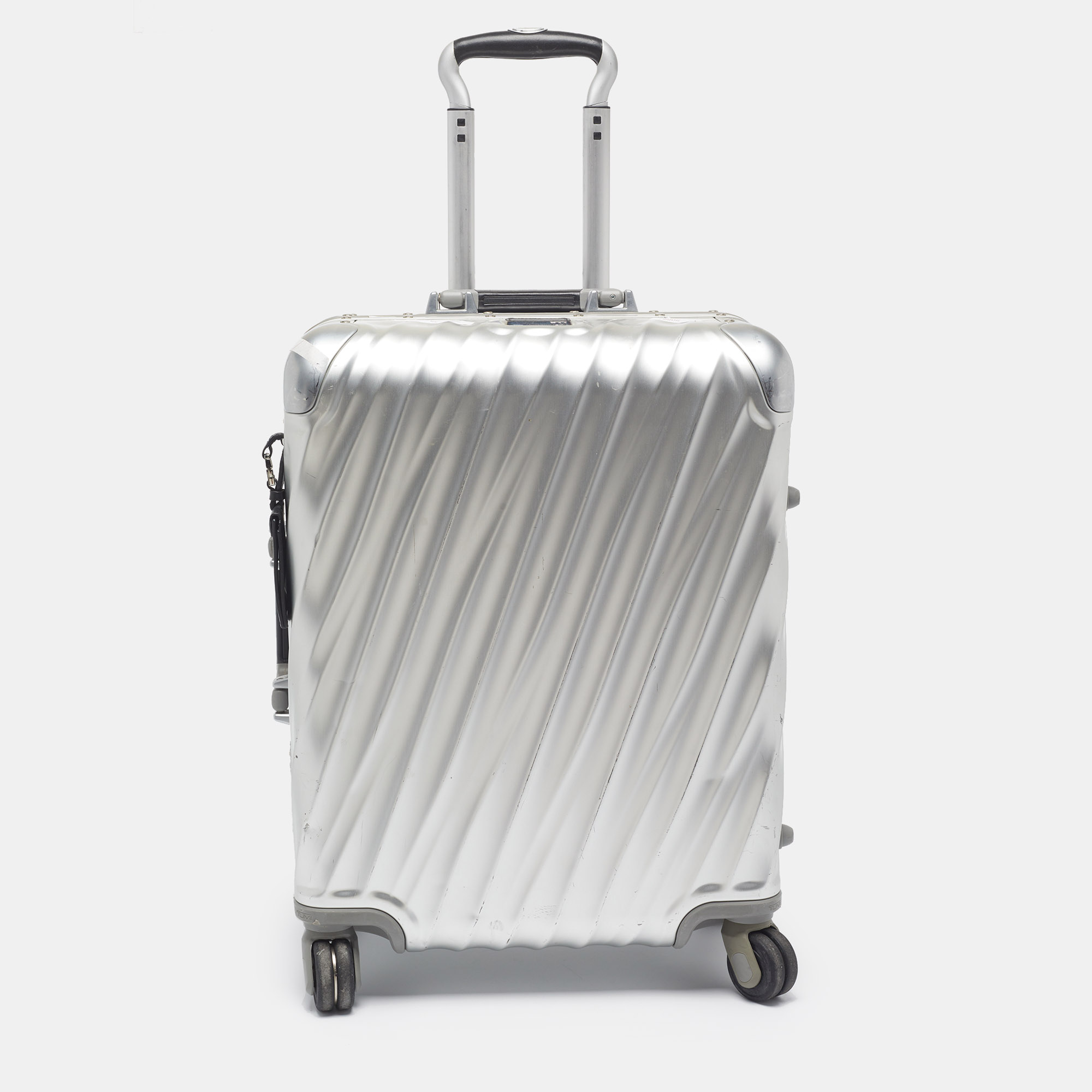 Pre-owned Tumi 19 Degree Silver Aluminum International Carry On Luggage