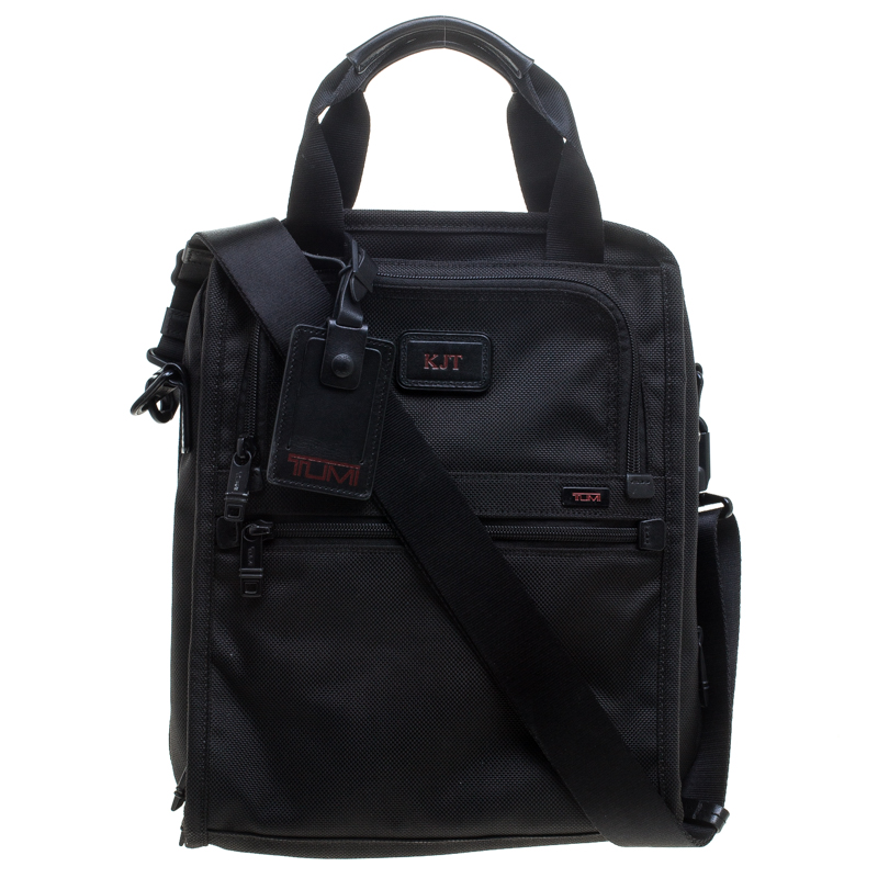 Pre Owned TUMI Black Nylon Alpha II Tote