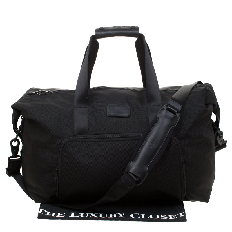 TUMI Black Nylon Alpha 2 Double Expansion Duffel Bag TUMI | TLC